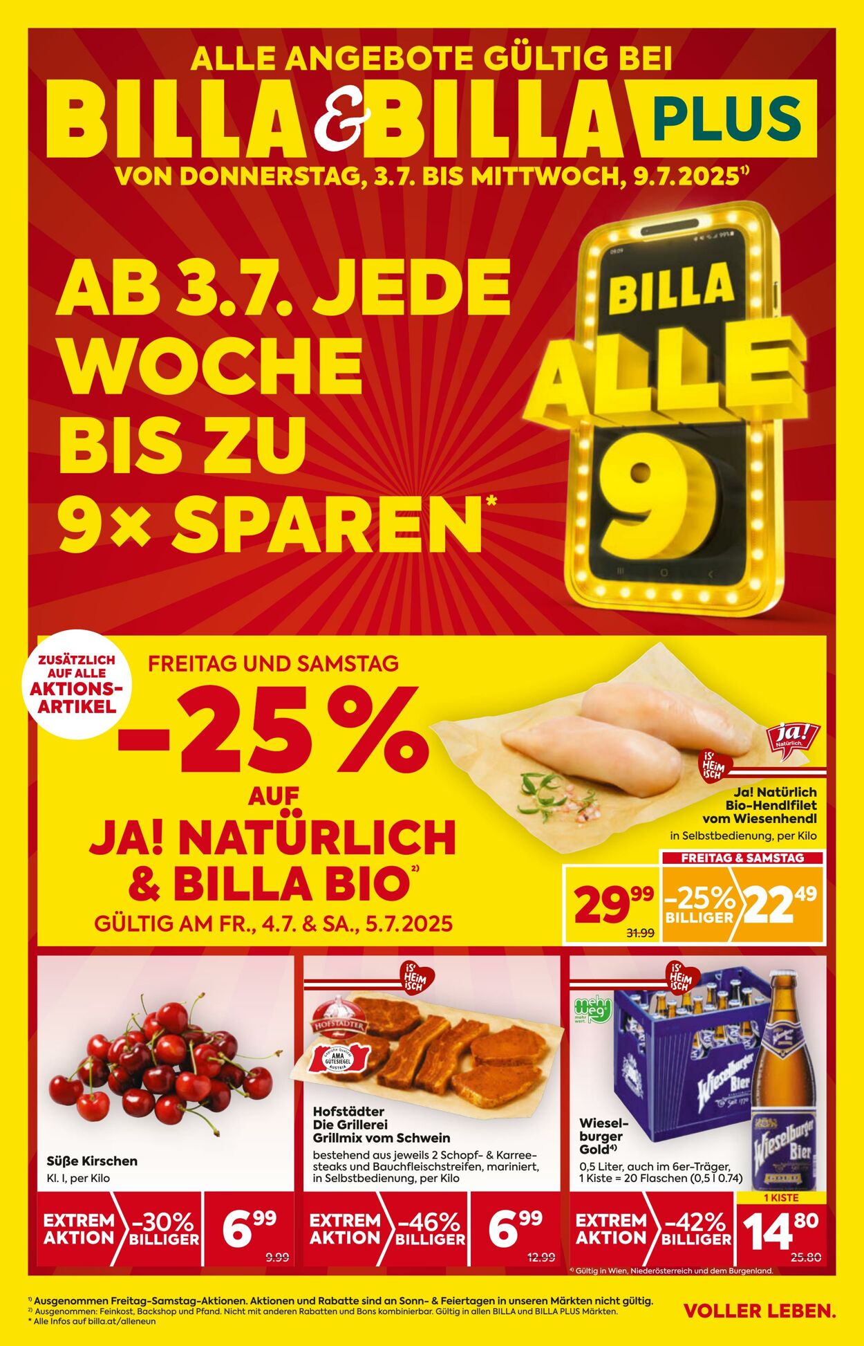 Prospekt Billa 03.07.2025 - 09.07.2025