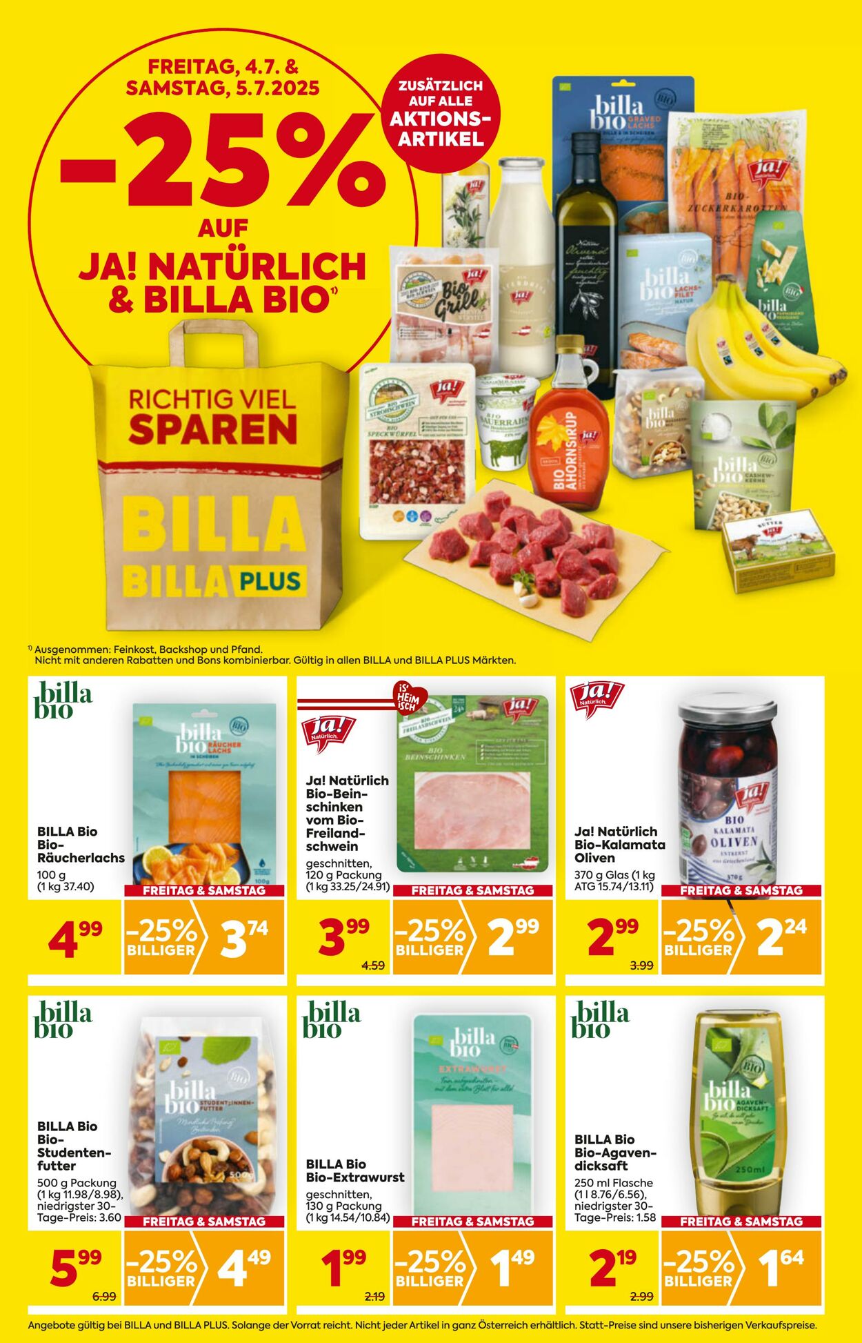 Prospekt Billa 03.07.2025 - 09.07.2025