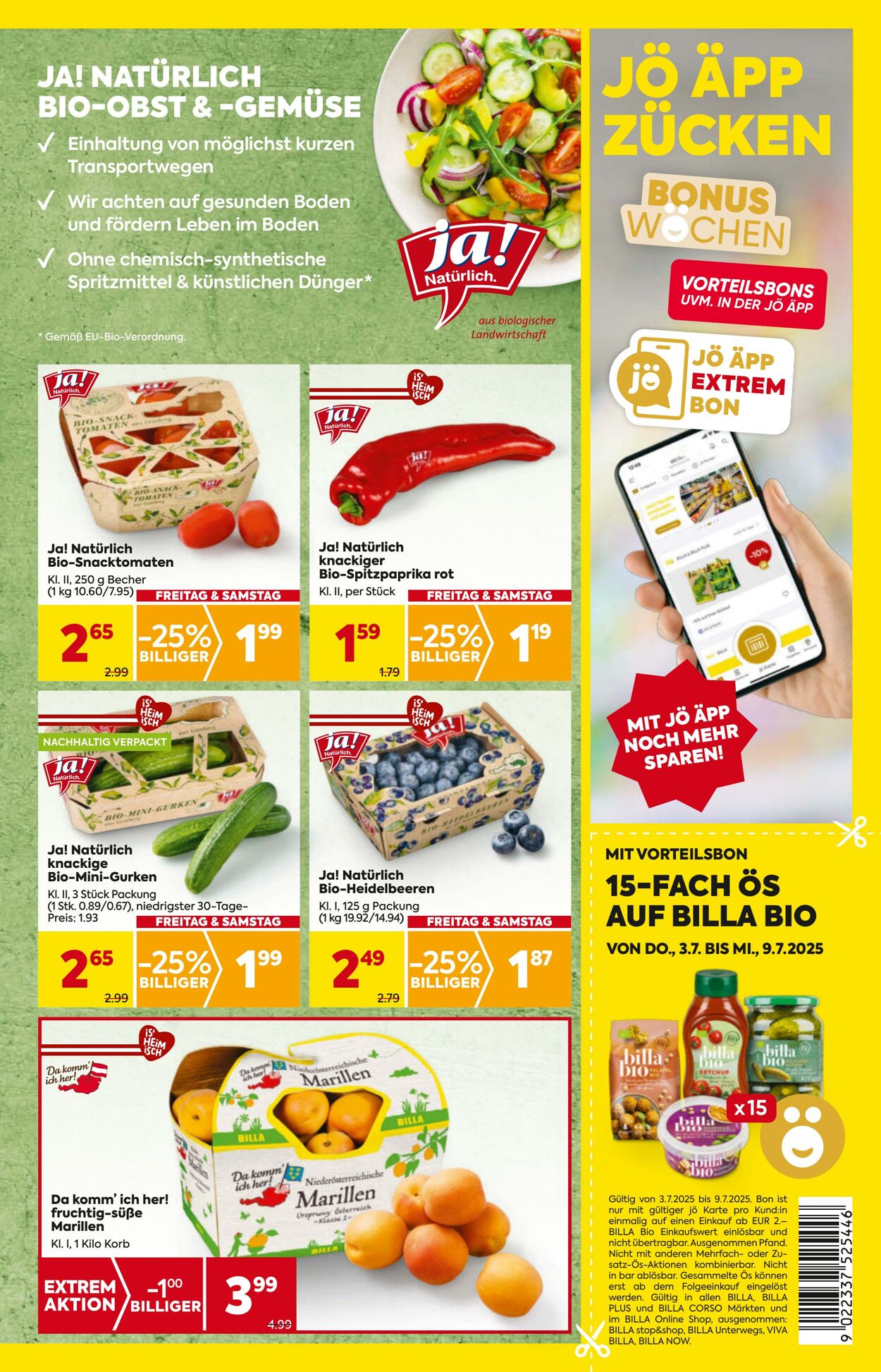 Prospekt Billa 03.07.2025 - 09.07.2025
