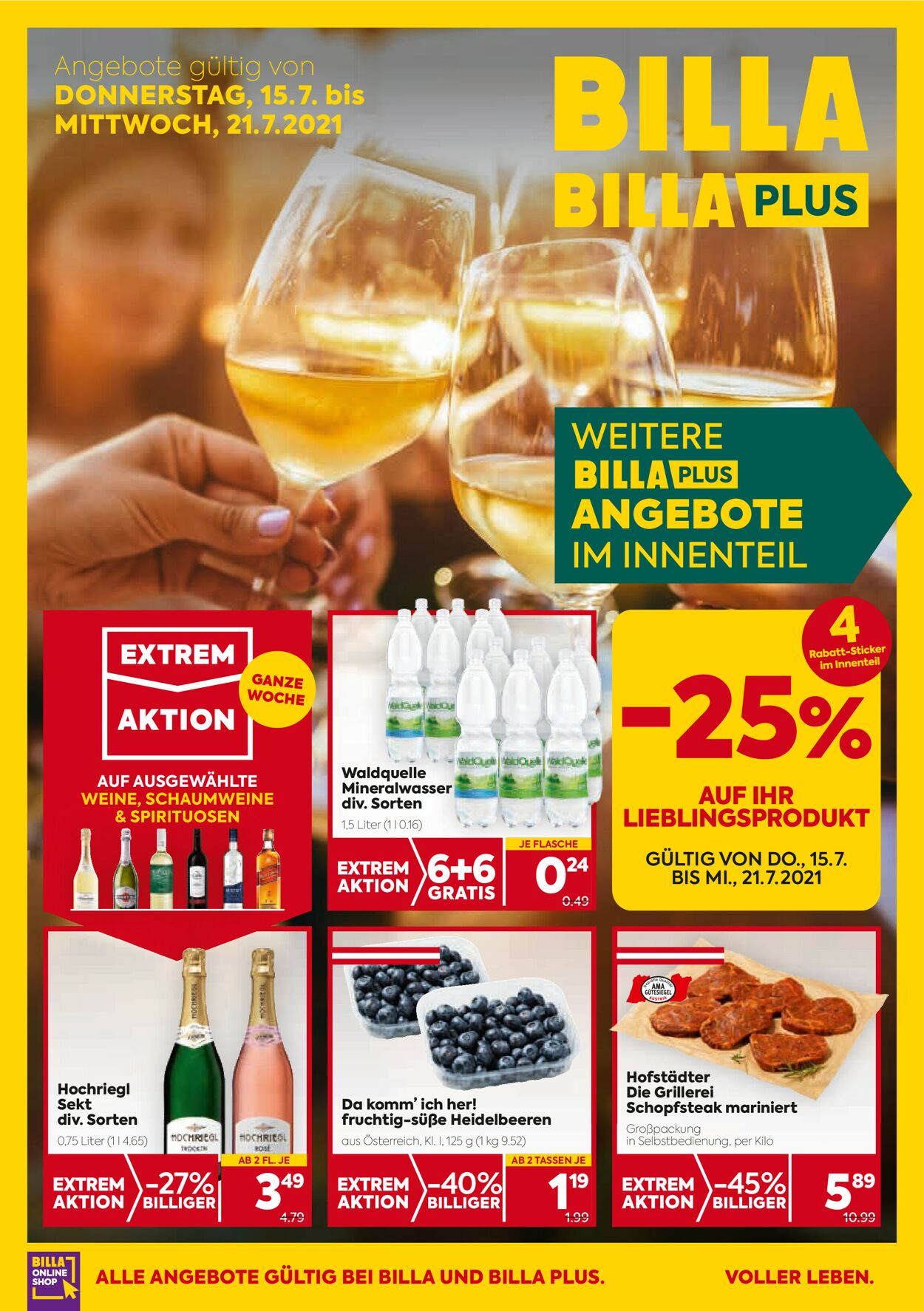 Prospekt Billa 15.07.2021 - 21.07.2021