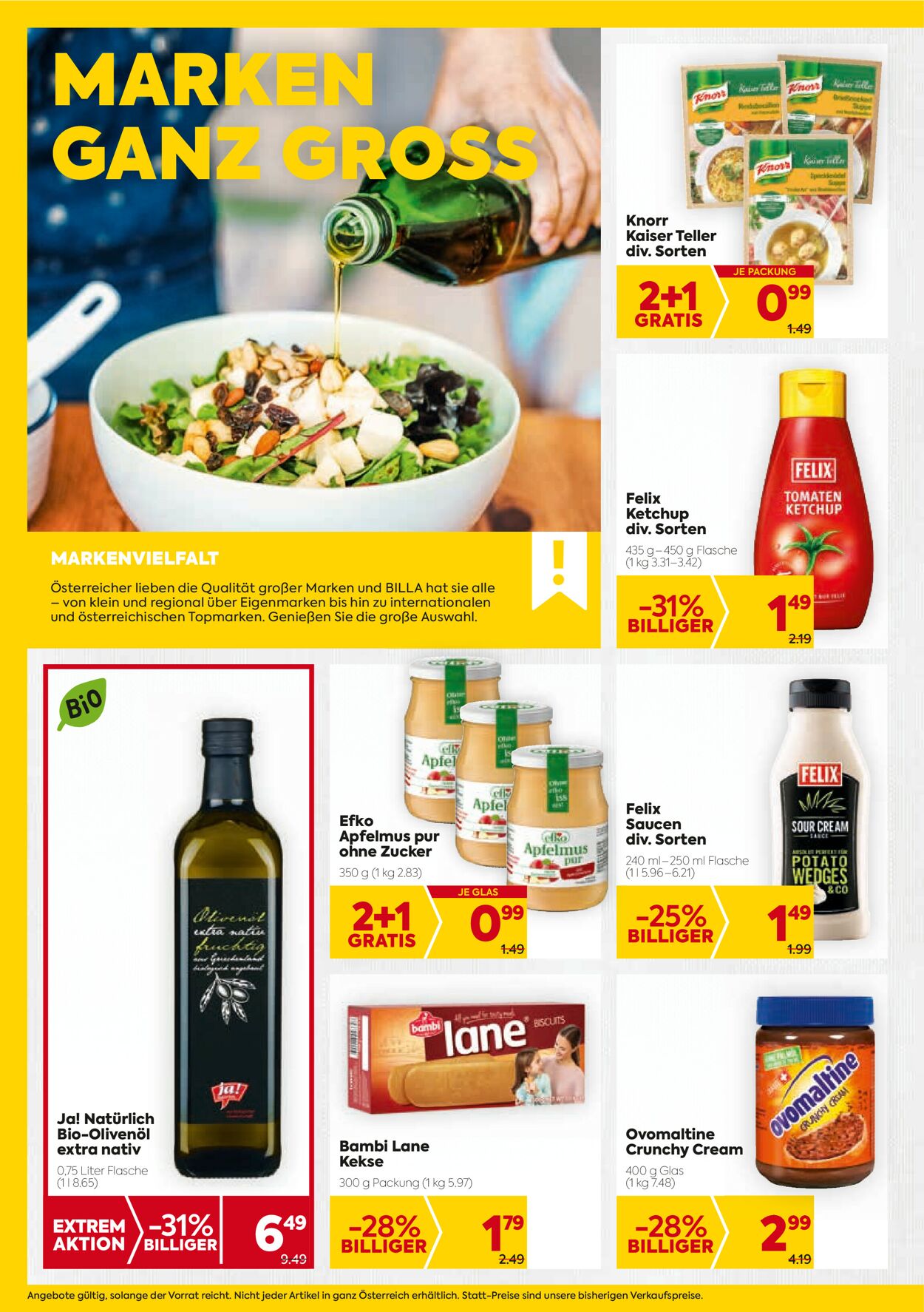 Prospekt Billa 15.07.2021 - 21.07.2021