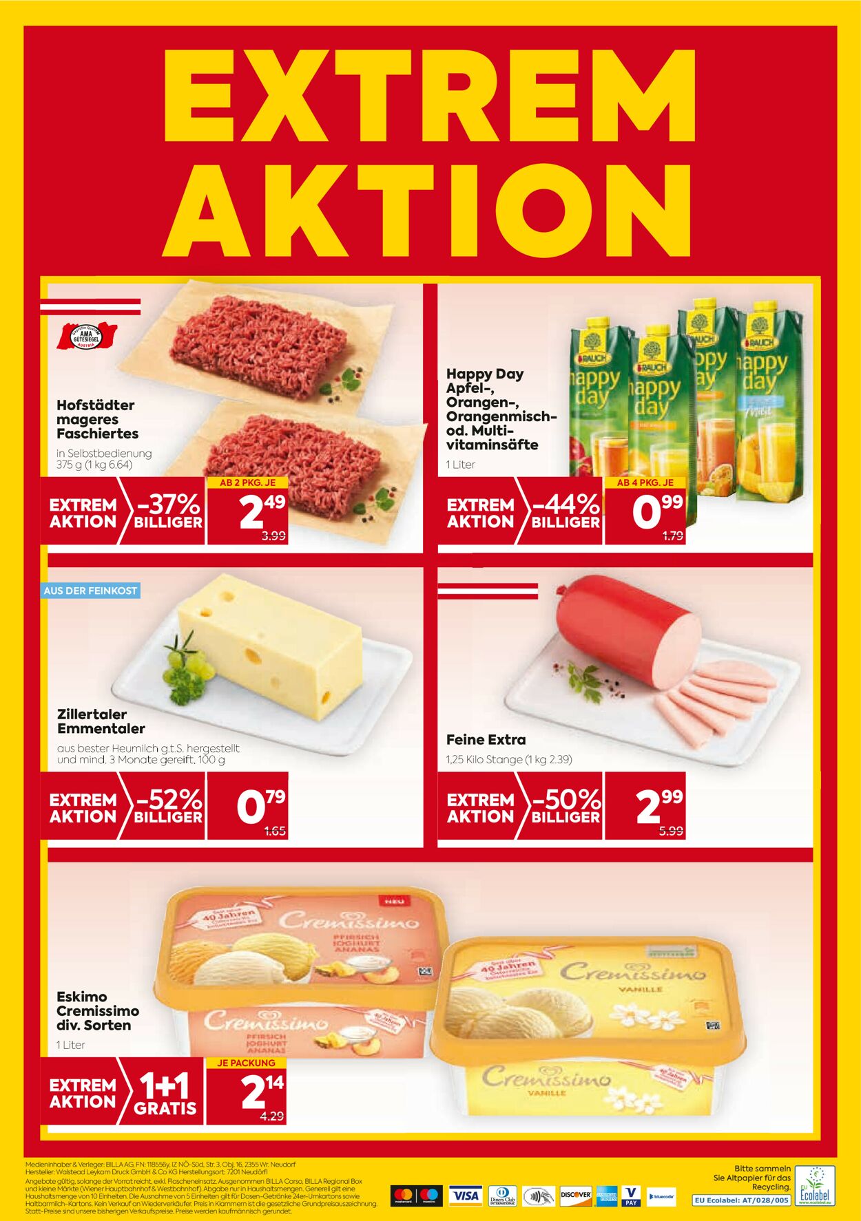 Prospekt Billa 15.07.2021 - 21.07.2021