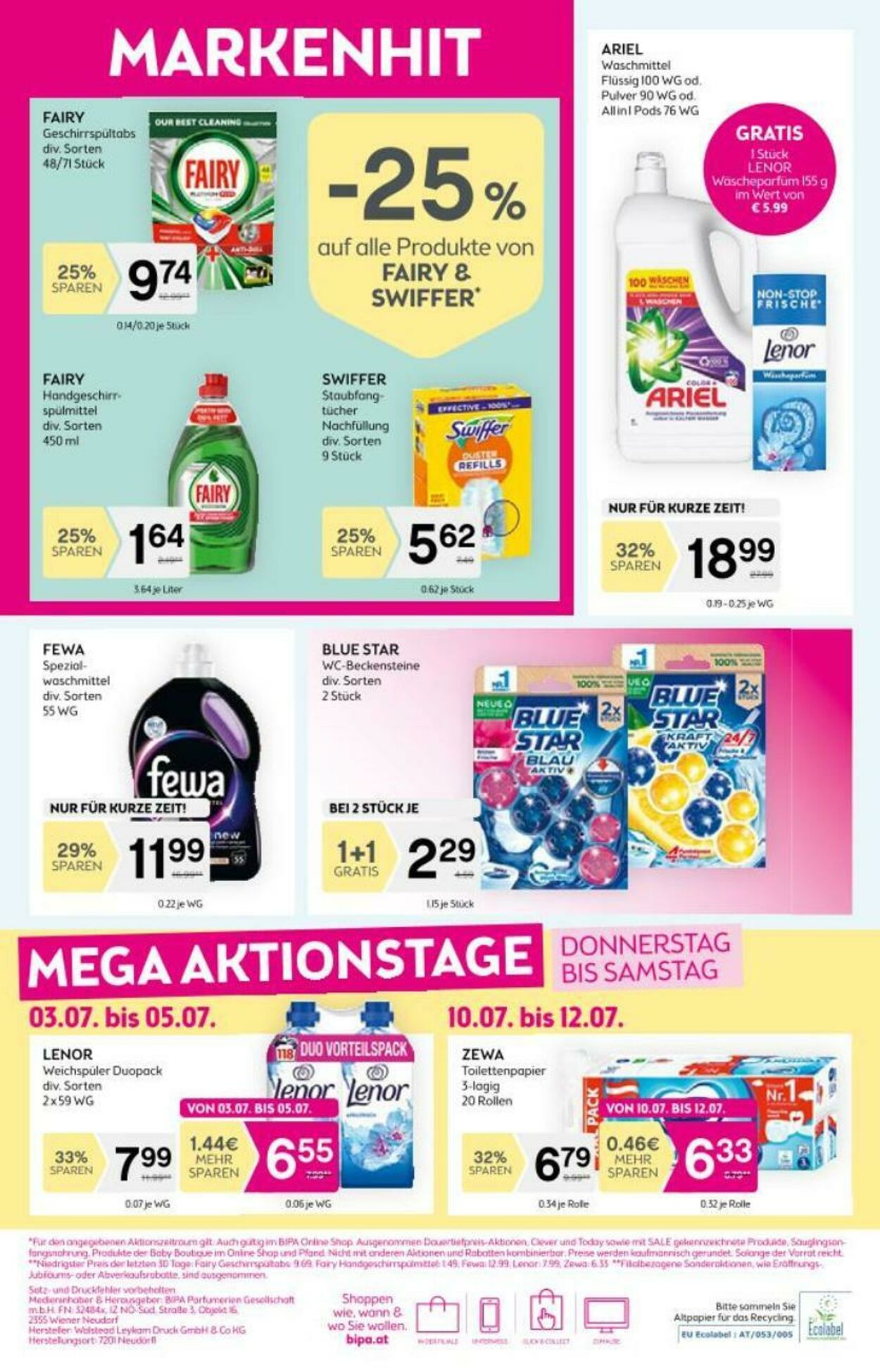 Prospekt BIPA 03.07.2025 - 16.07.2025