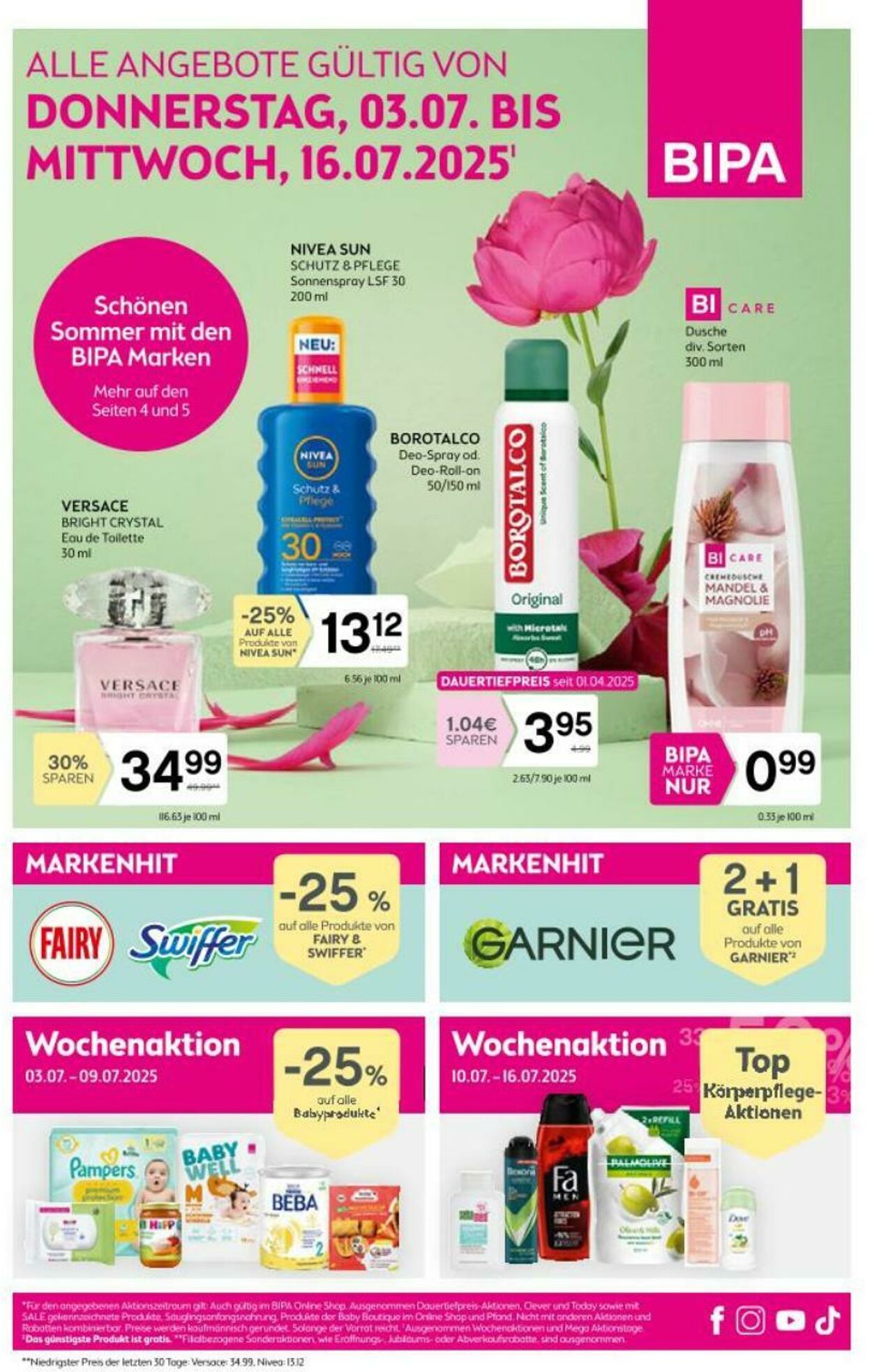 Prospekt BIPA 03.07.2025 - 16.07.2025