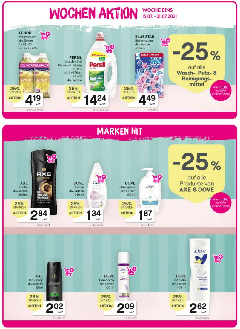 Prospekt BIPA 15.07.2021 - 28.07.2021