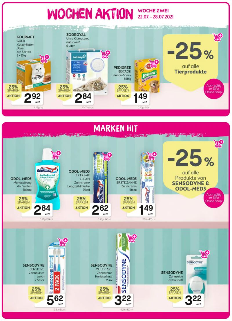 Prospekt BIPA 15.07.2021 - 28.07.2021
