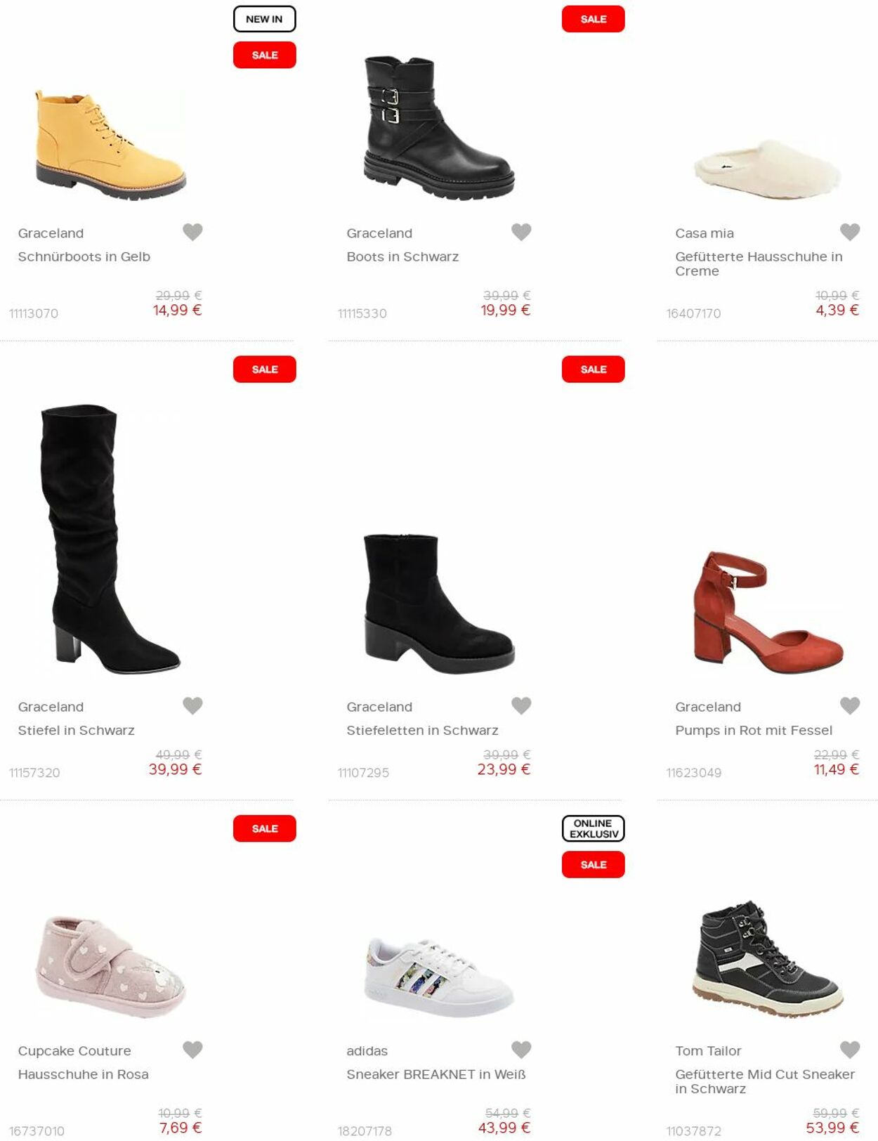 Prospekt Deichmann 01.01.2023 - 16.01.2023