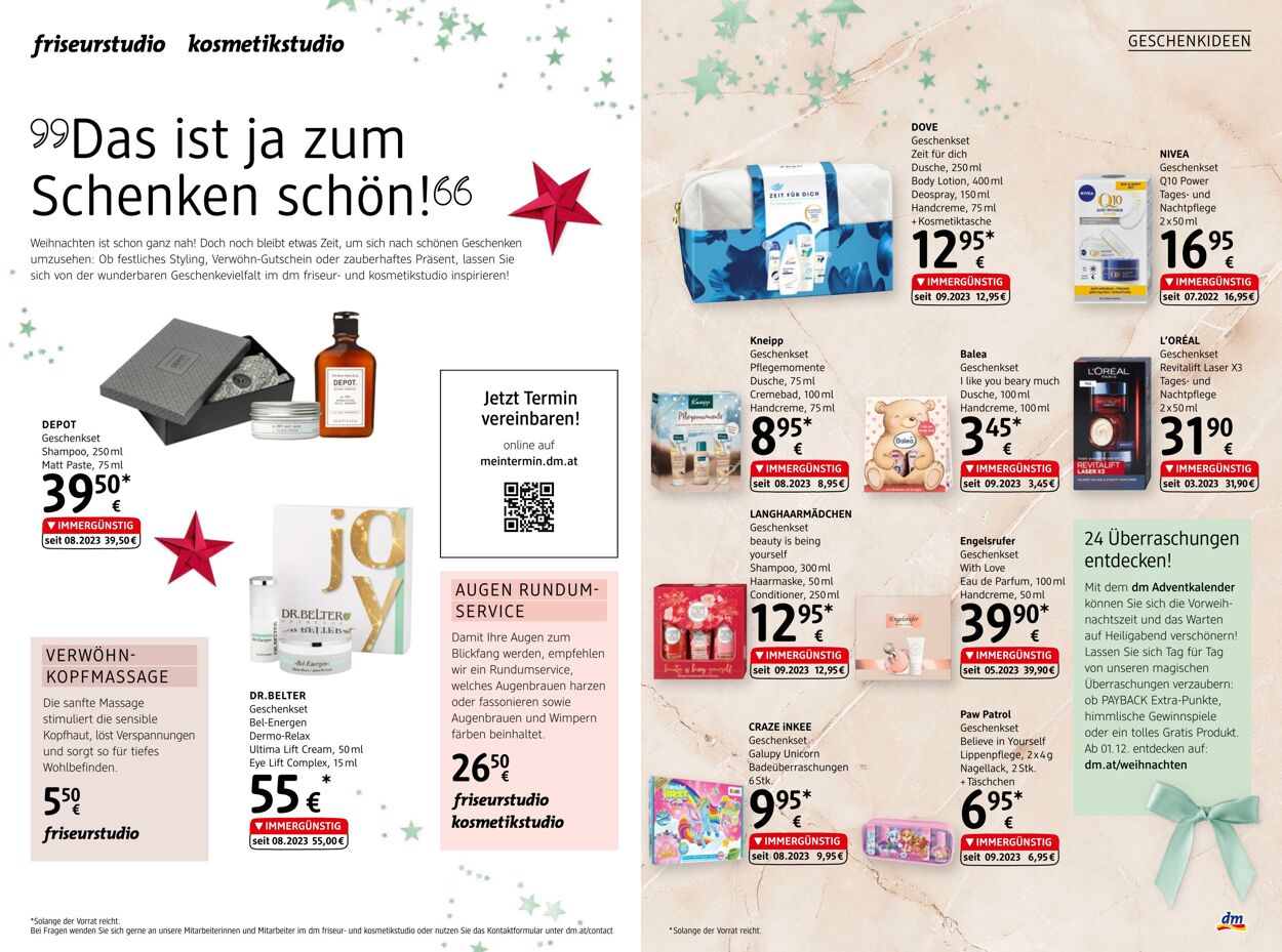 Prospekt DM Drogeriemarkt 24.11.2023 - 31.12.2023