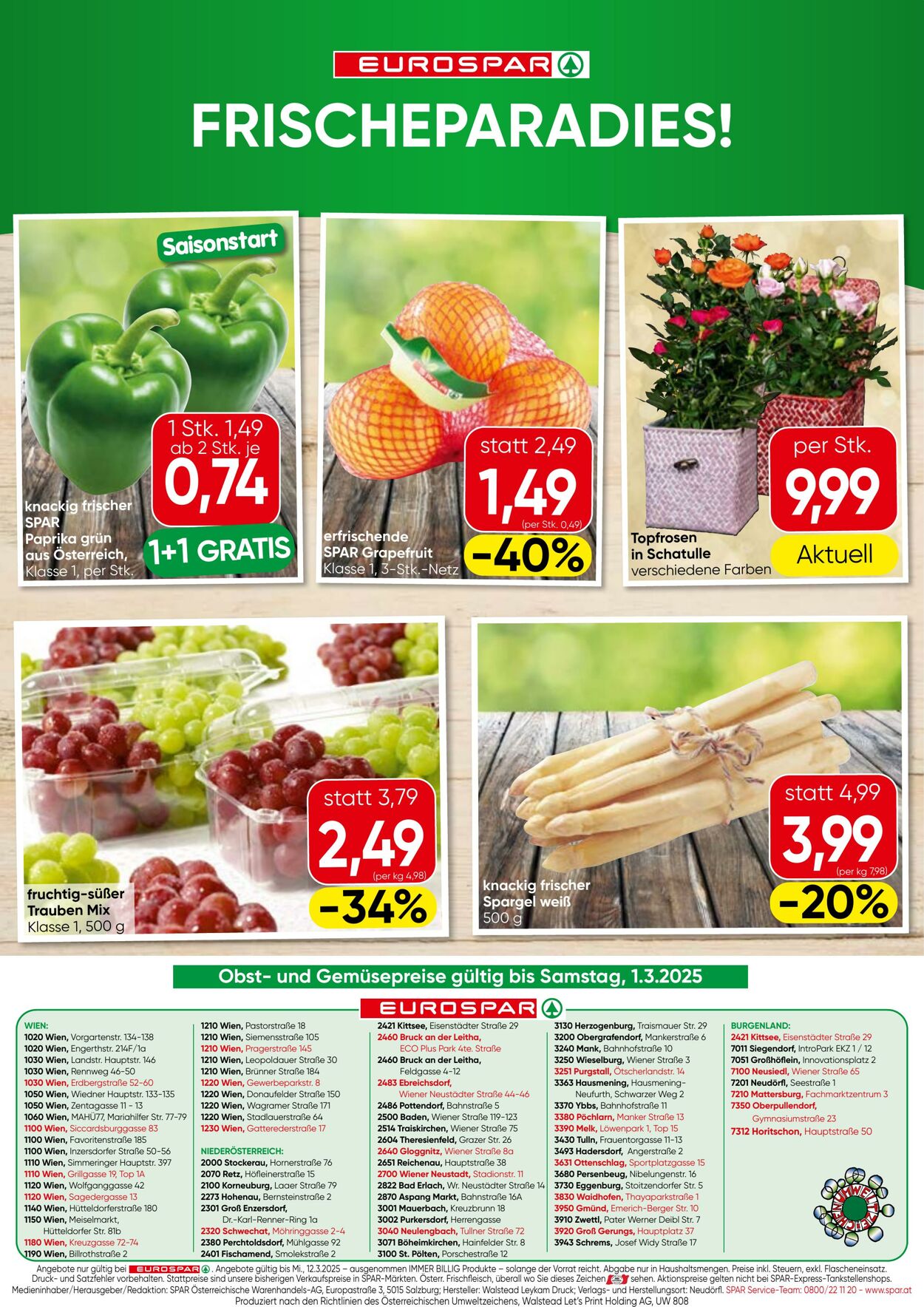 Prospekt Eurospar 27.02.2025 - 12.03.2025