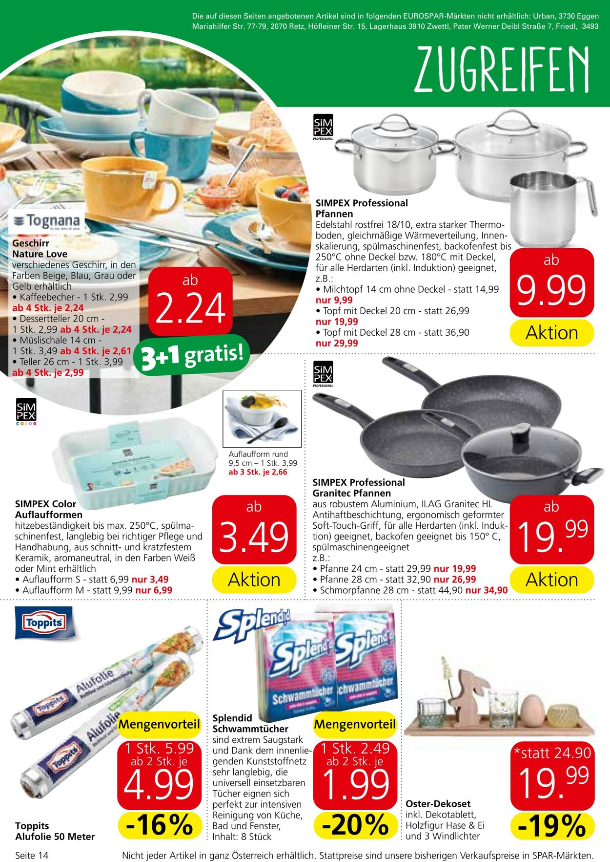 Prospekt Eurospar 21.03.2024 - 03.04.2024