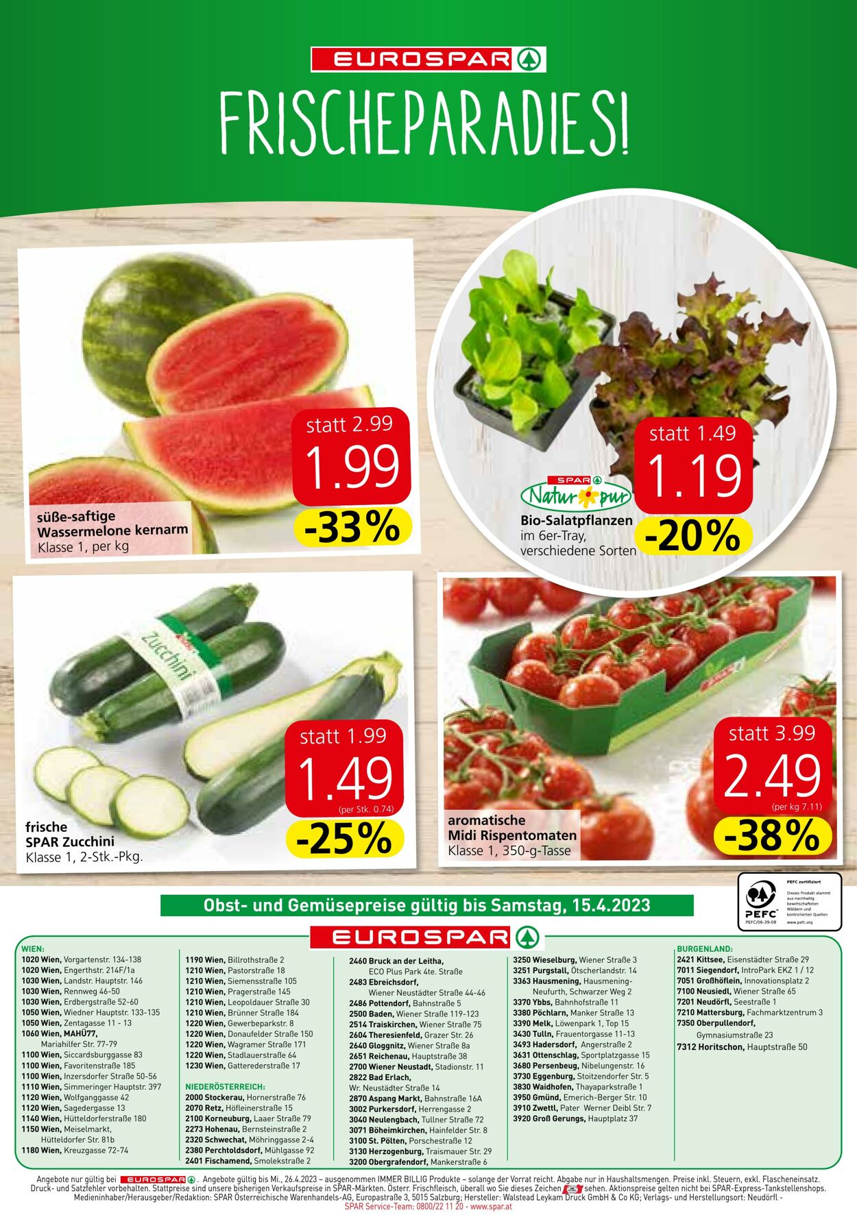 Prospekt Eurospar 13.04.2023 - 26.04.2023