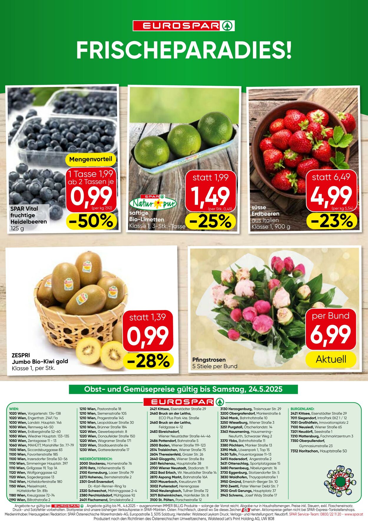Prospekt Eurospar 22.05.2025 - 04.06.2025