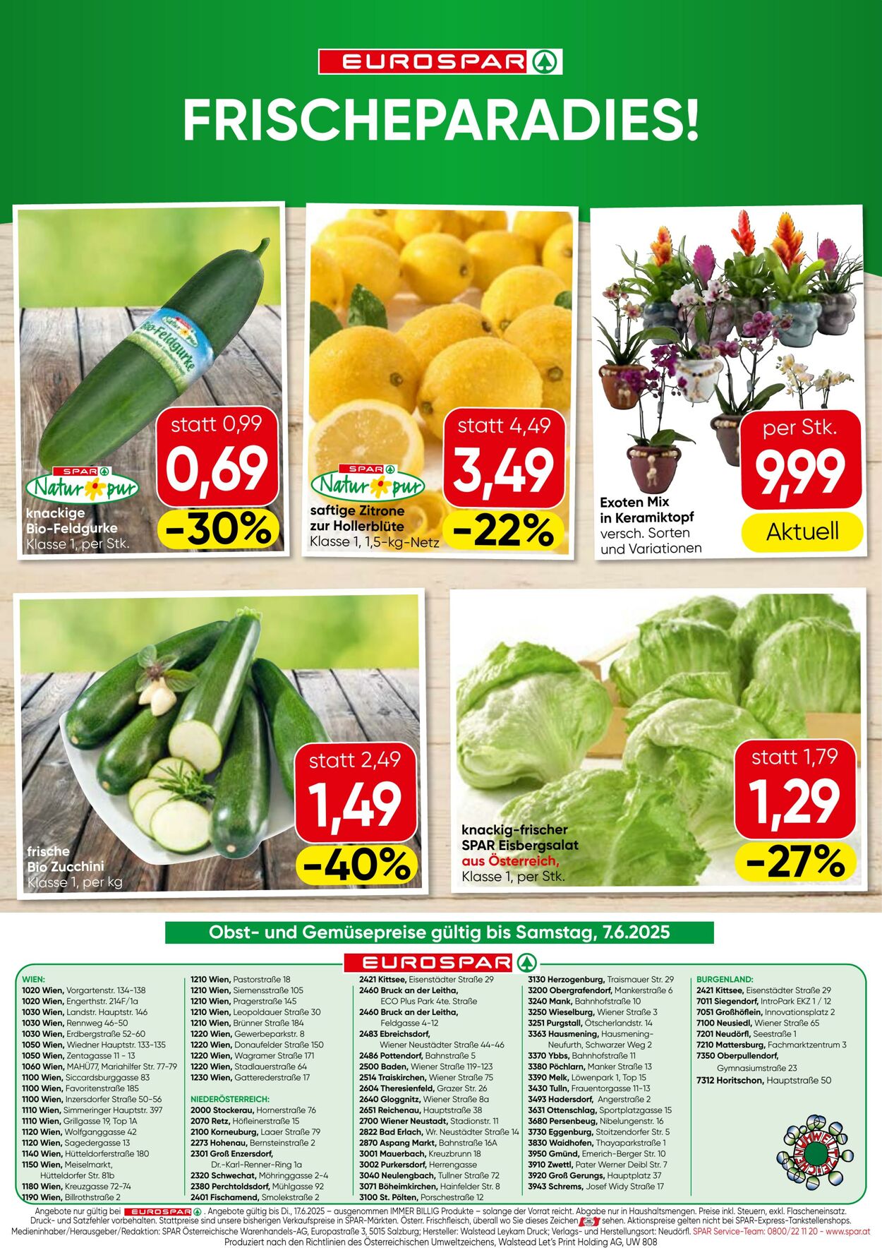 Prospekt Eurospar 05.06.2025 - 17.06.2025