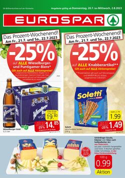 Prospekt Eurospar 20.07.2023 - 02.08.2023