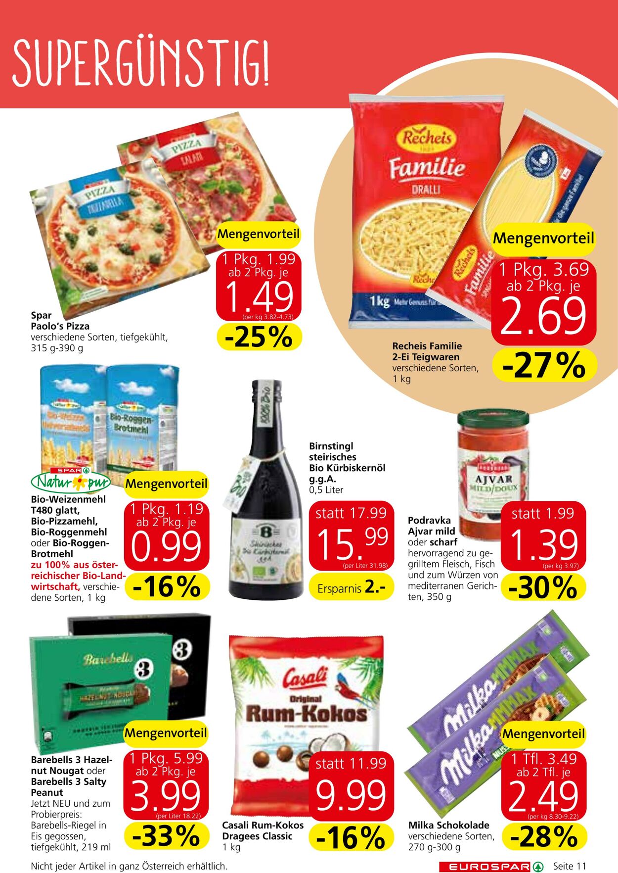 Prospekt Eurospar 25.08.2022 - 07.09.2022