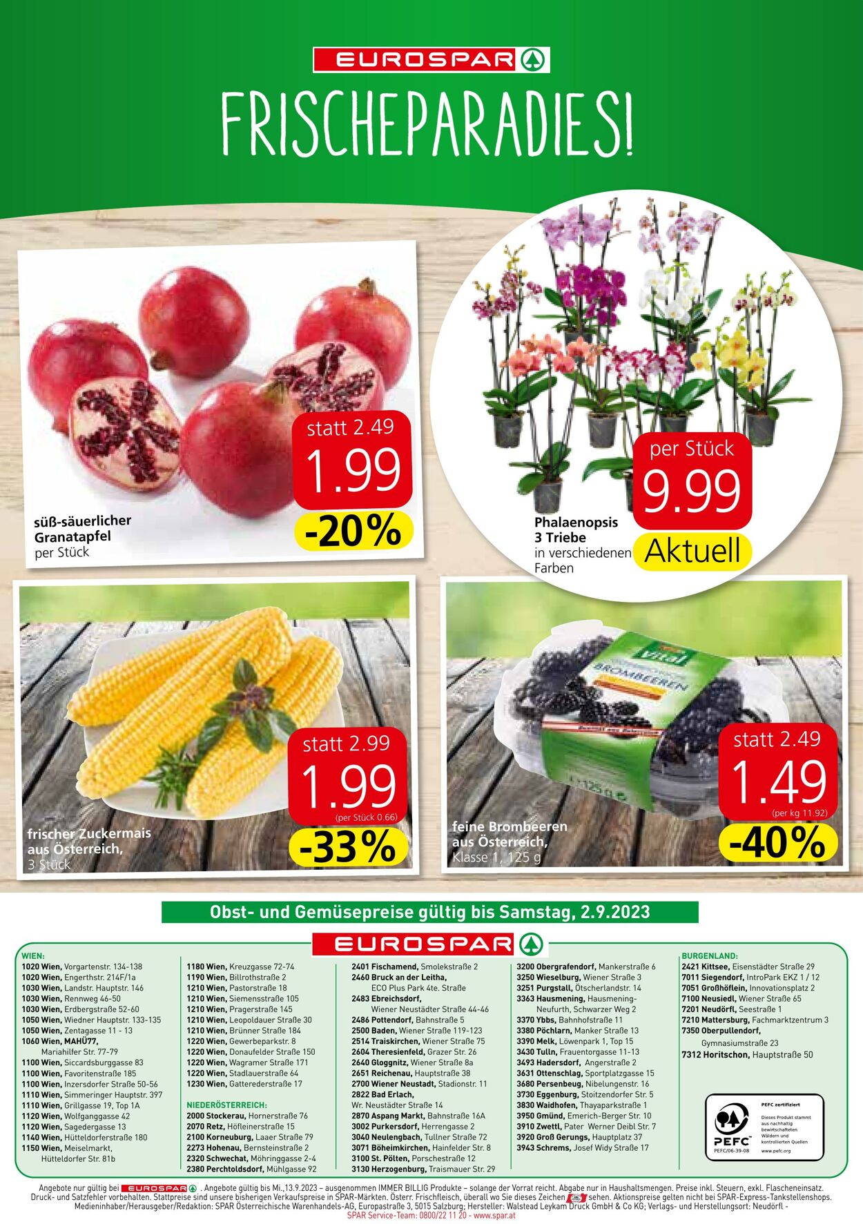 Prospekt Eurospar 31.08.2023 - 13.09.2023