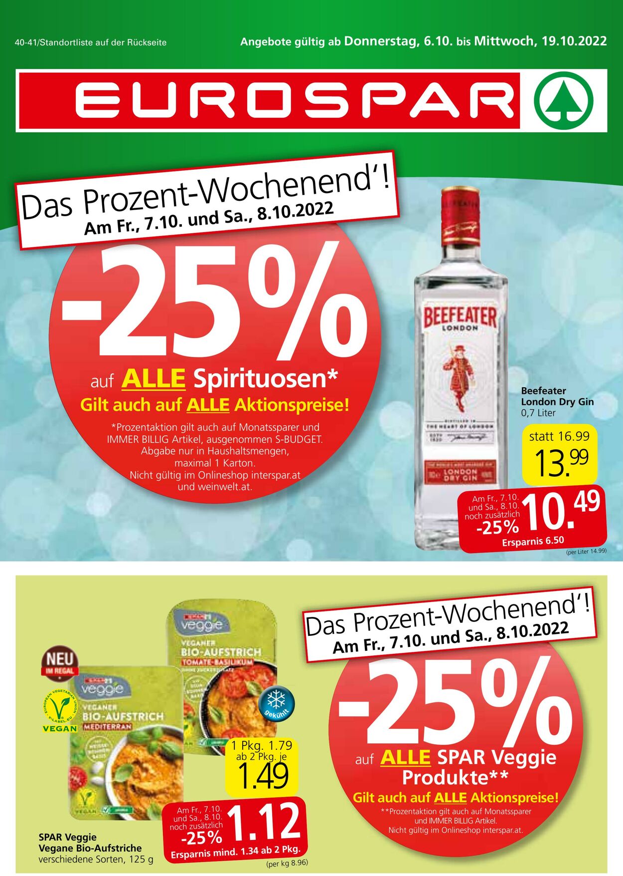 Prospekt Eurospar 06.10.2022 - 19.10.2022