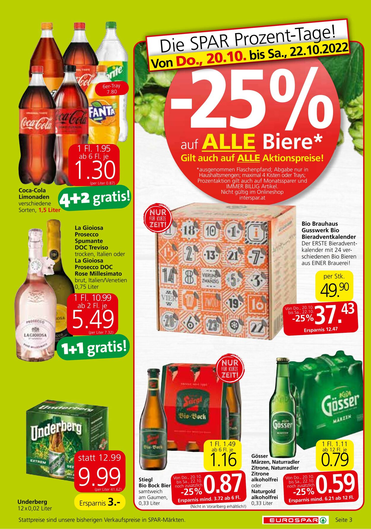 Prospekt Eurospar 20.10.2022 - 02.11.2022