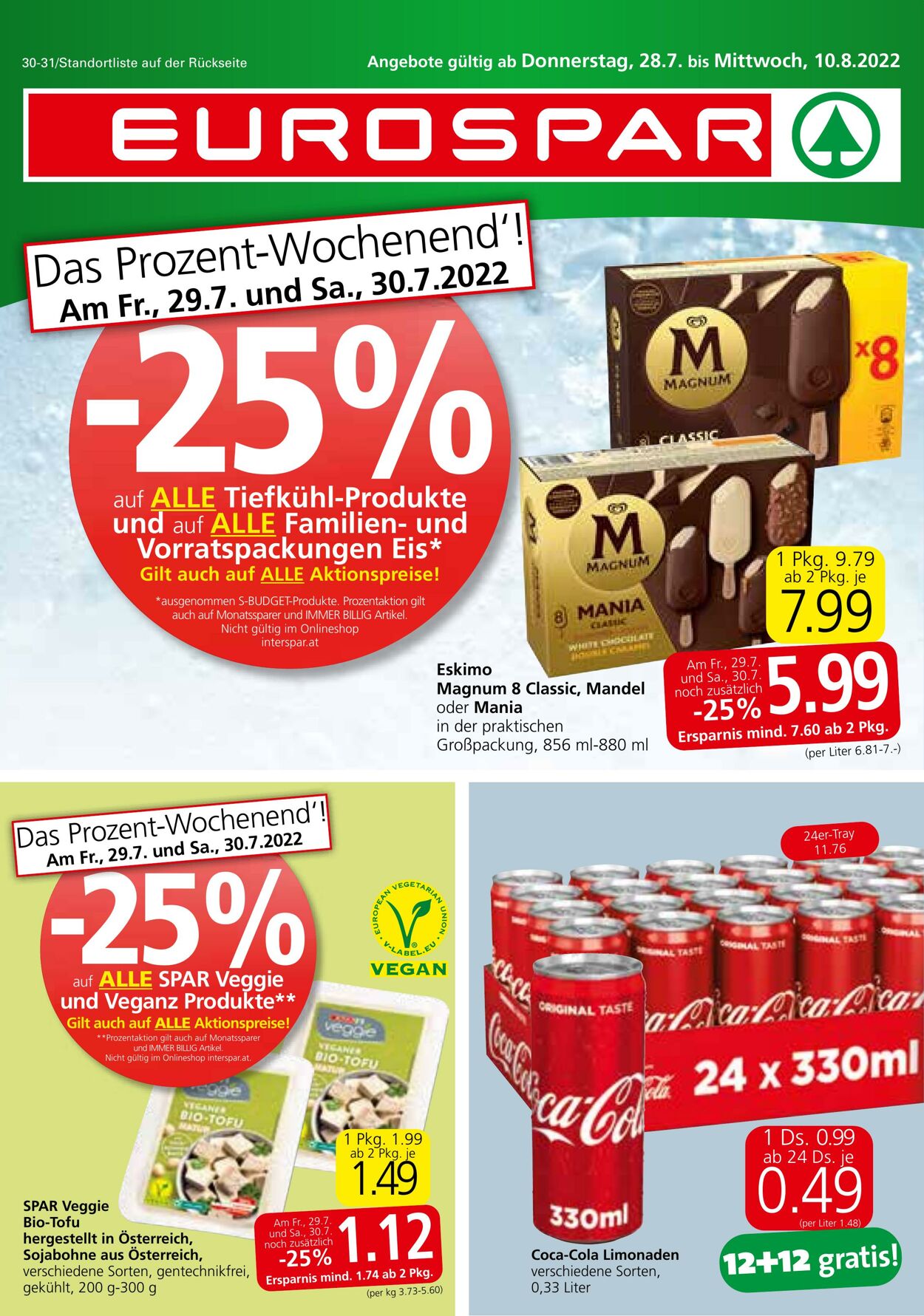 Prospekt Eurospar 28.07.2022 - 10.08.2022