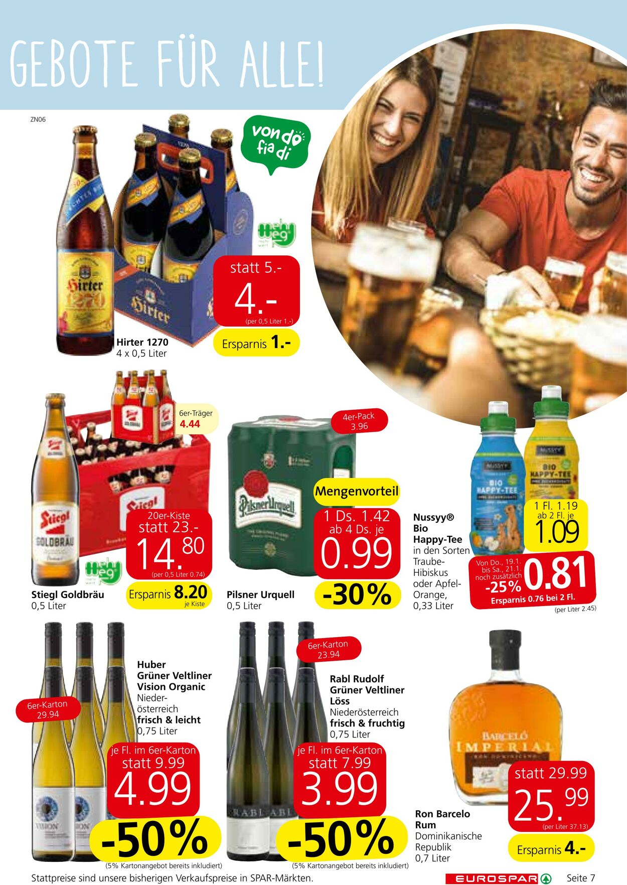 Prospekt Eurospar 19.01.2023 - 01.02.2023