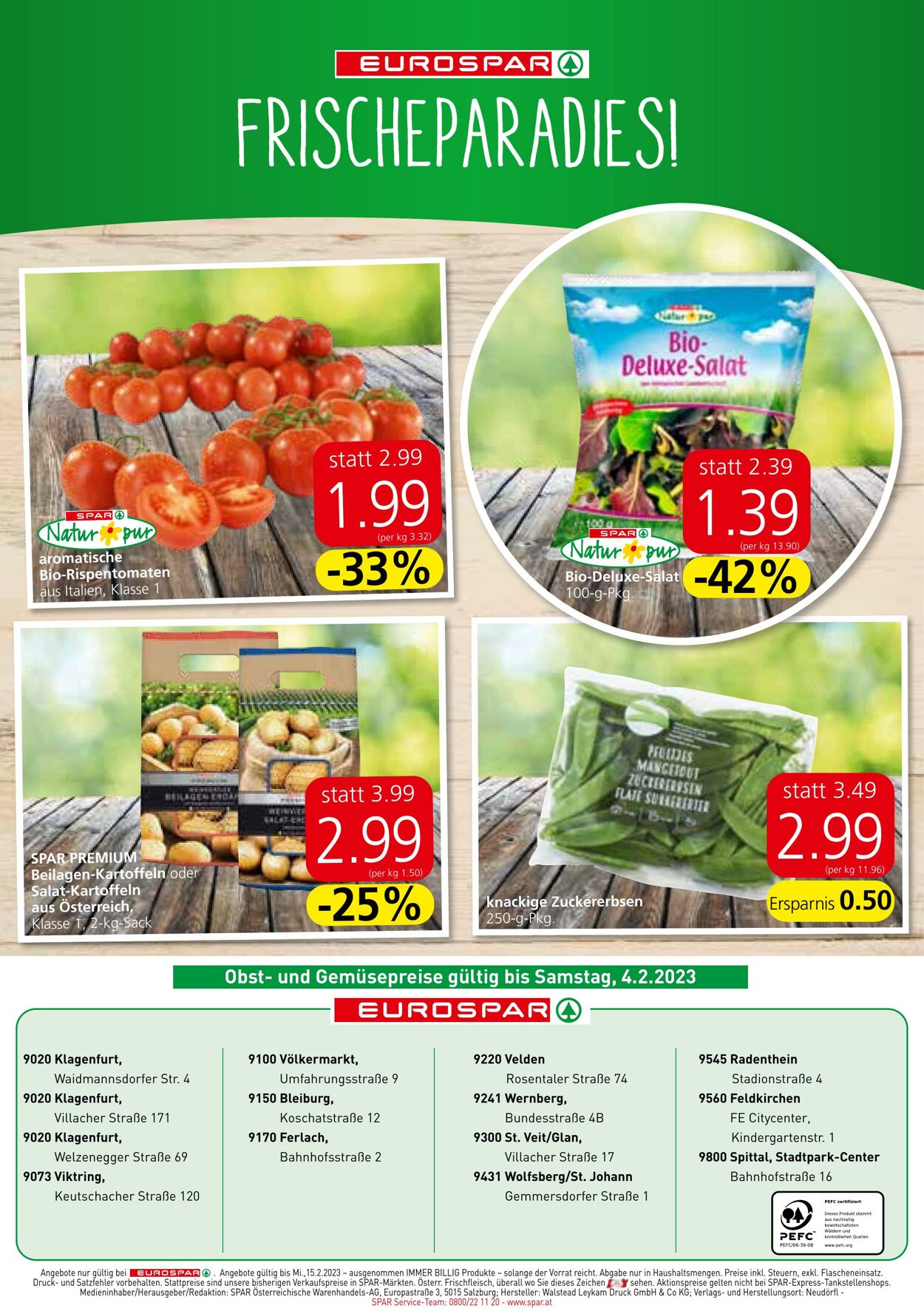 Prospekt Eurospar 02.02.2023 - 15.02.2023