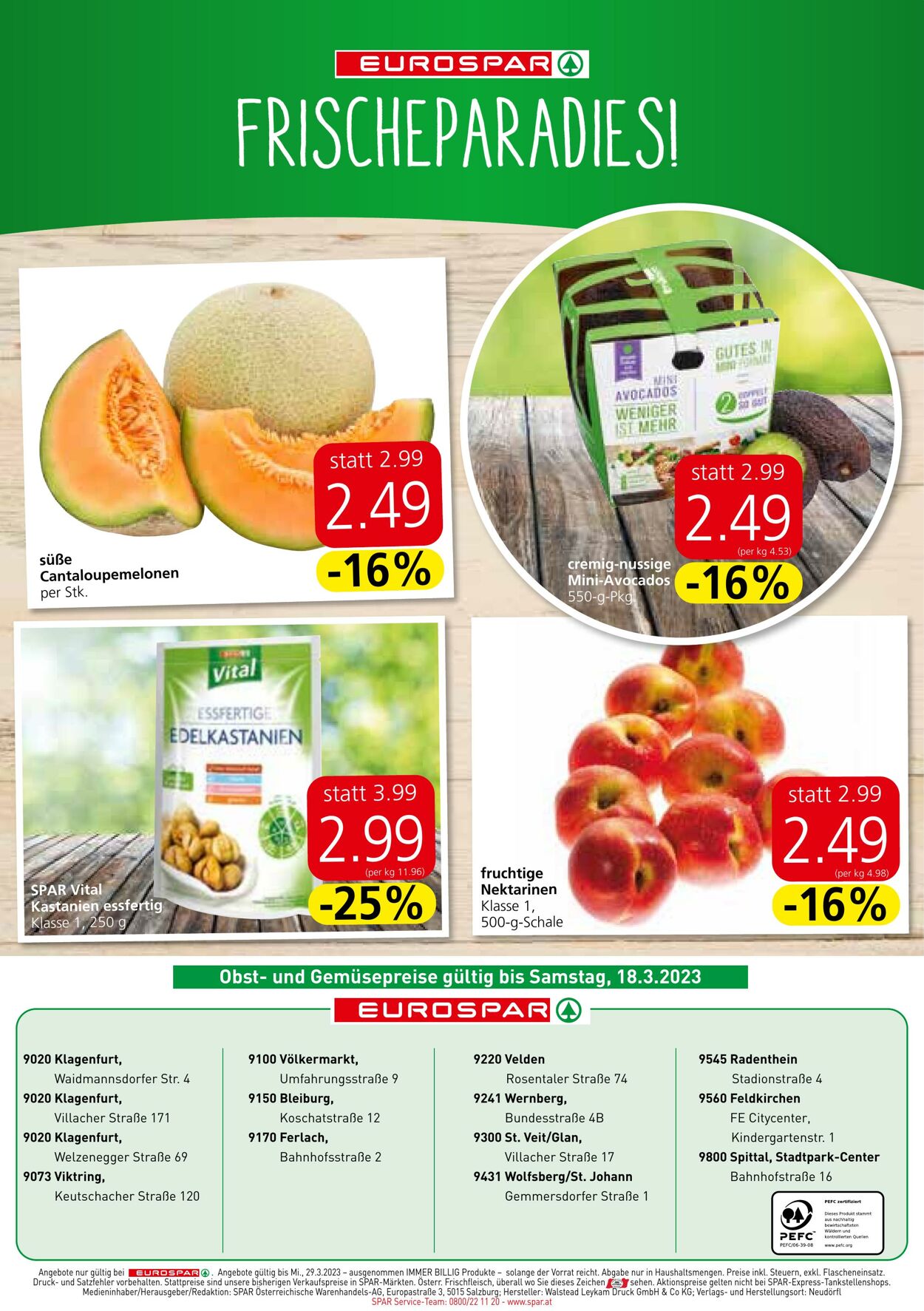 Prospekt Eurospar 16.03.2023 - 29.03.2023