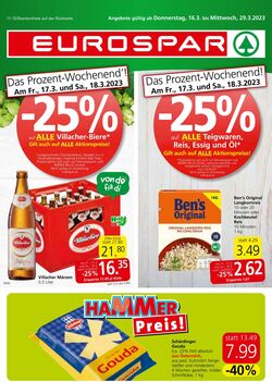 Prospekt Eurospar 16.03.2023 - 29.03.2023