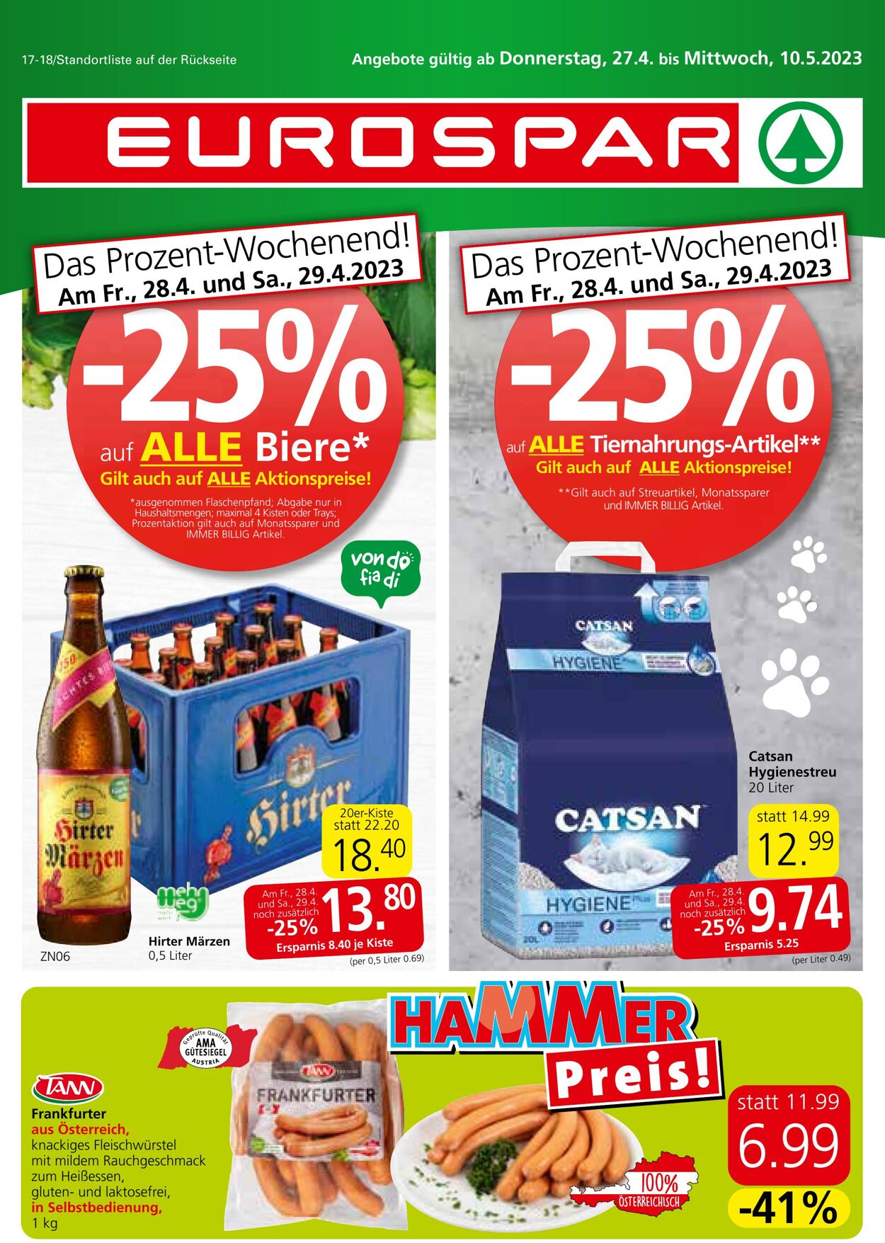 Prospekt Eurospar 27.04.2023 - 10.05.2023