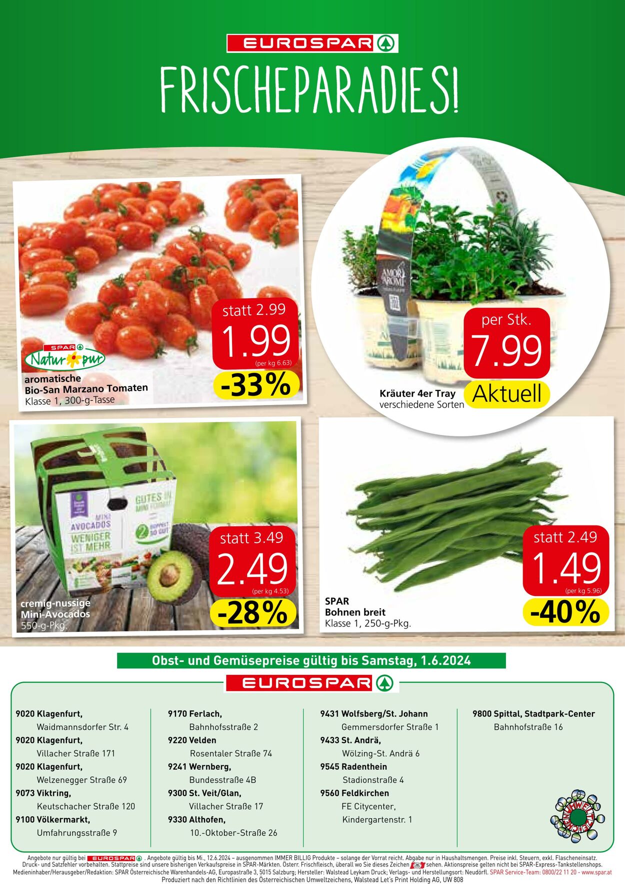 Prospekt Eurospar 29.05.2024 - 12.06.2024