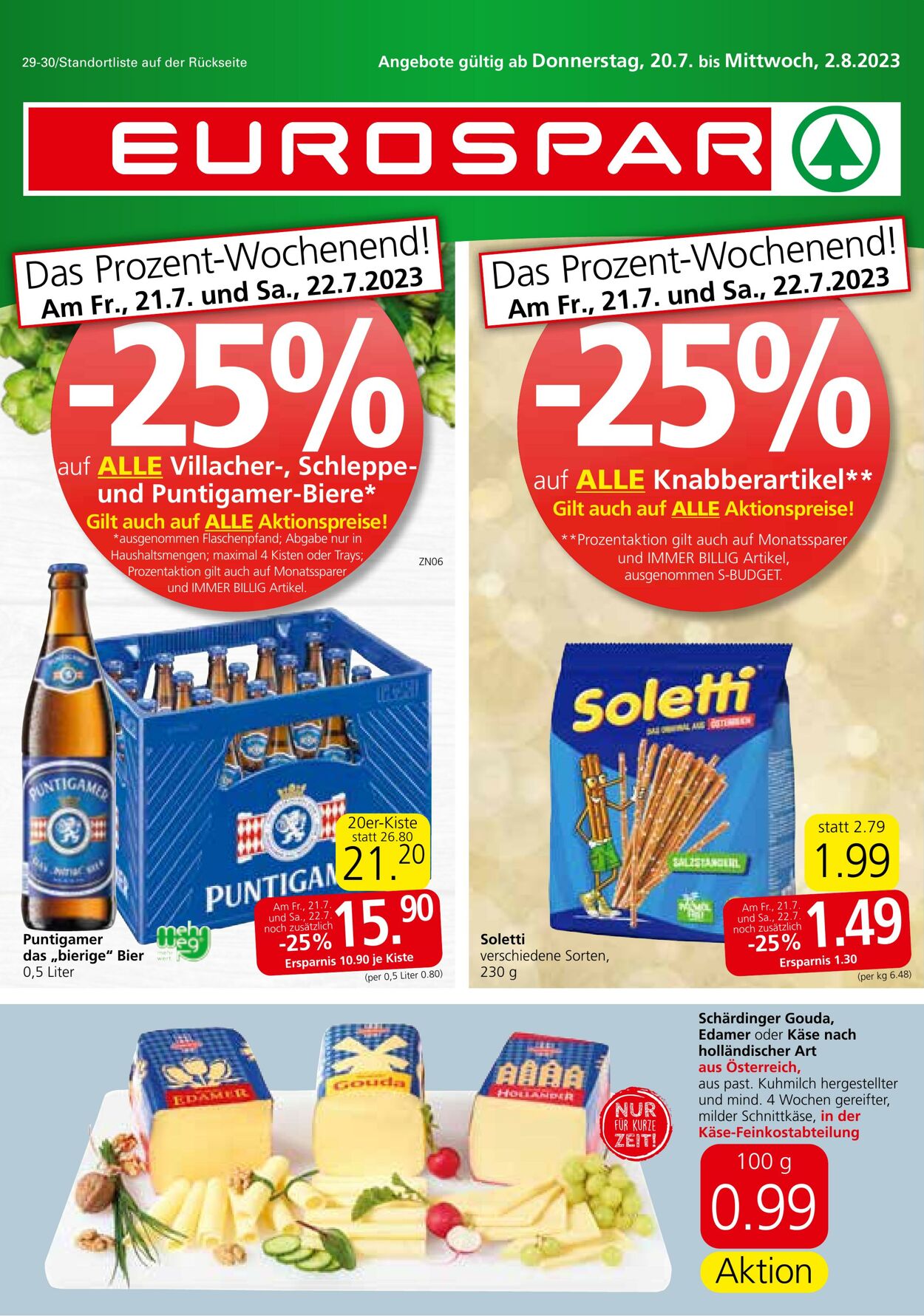 Prospekt Eurospar 20.07.2023 - 02.08.2023