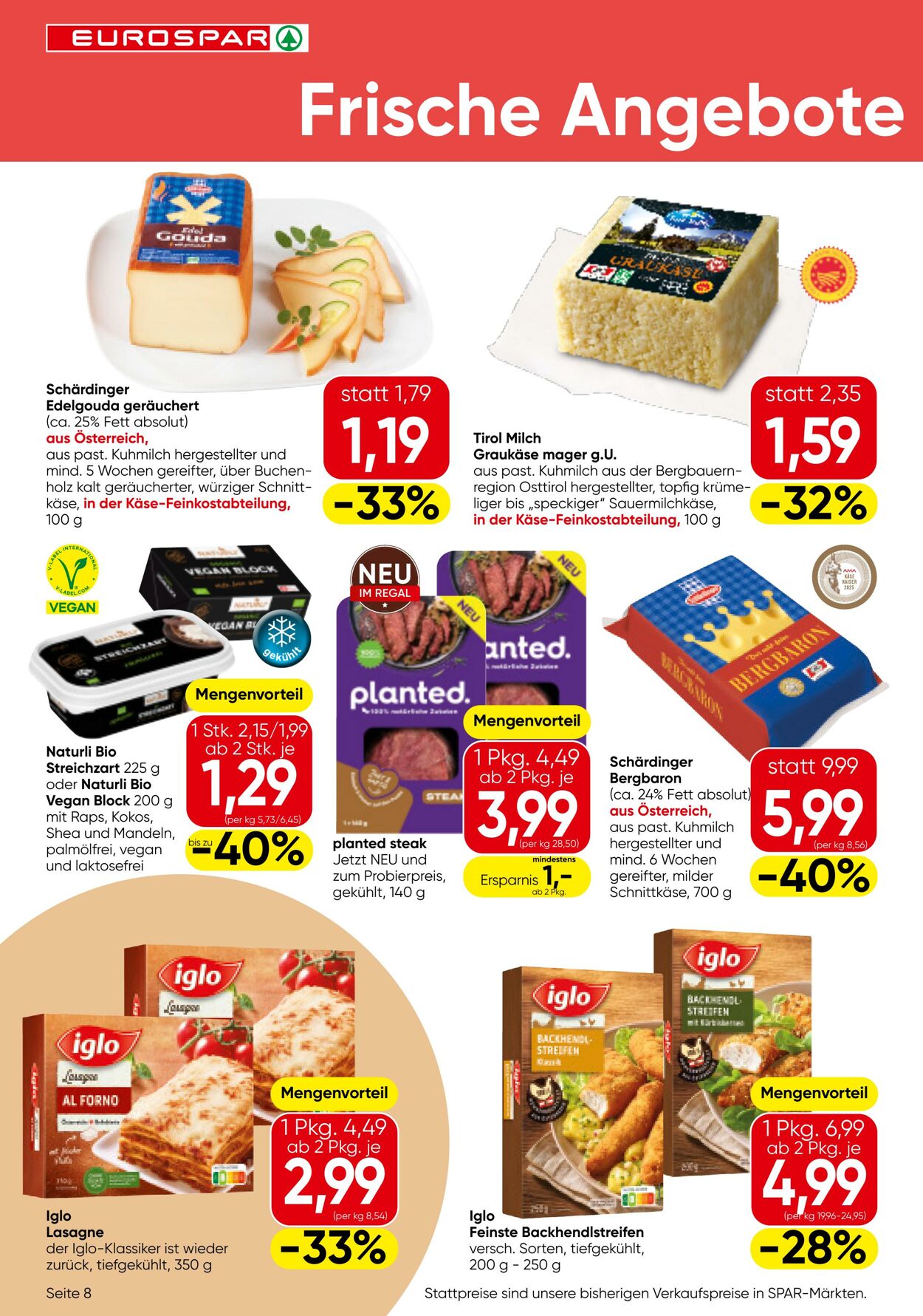 Prospekt Eurospar 16.01.2025 - 29.01.2025