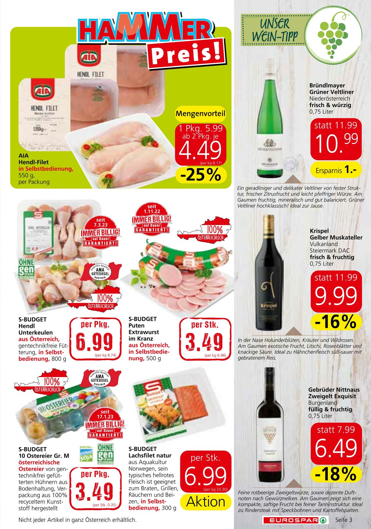 Prospekt Eurospar 16.03.2023 - 29.03.2023