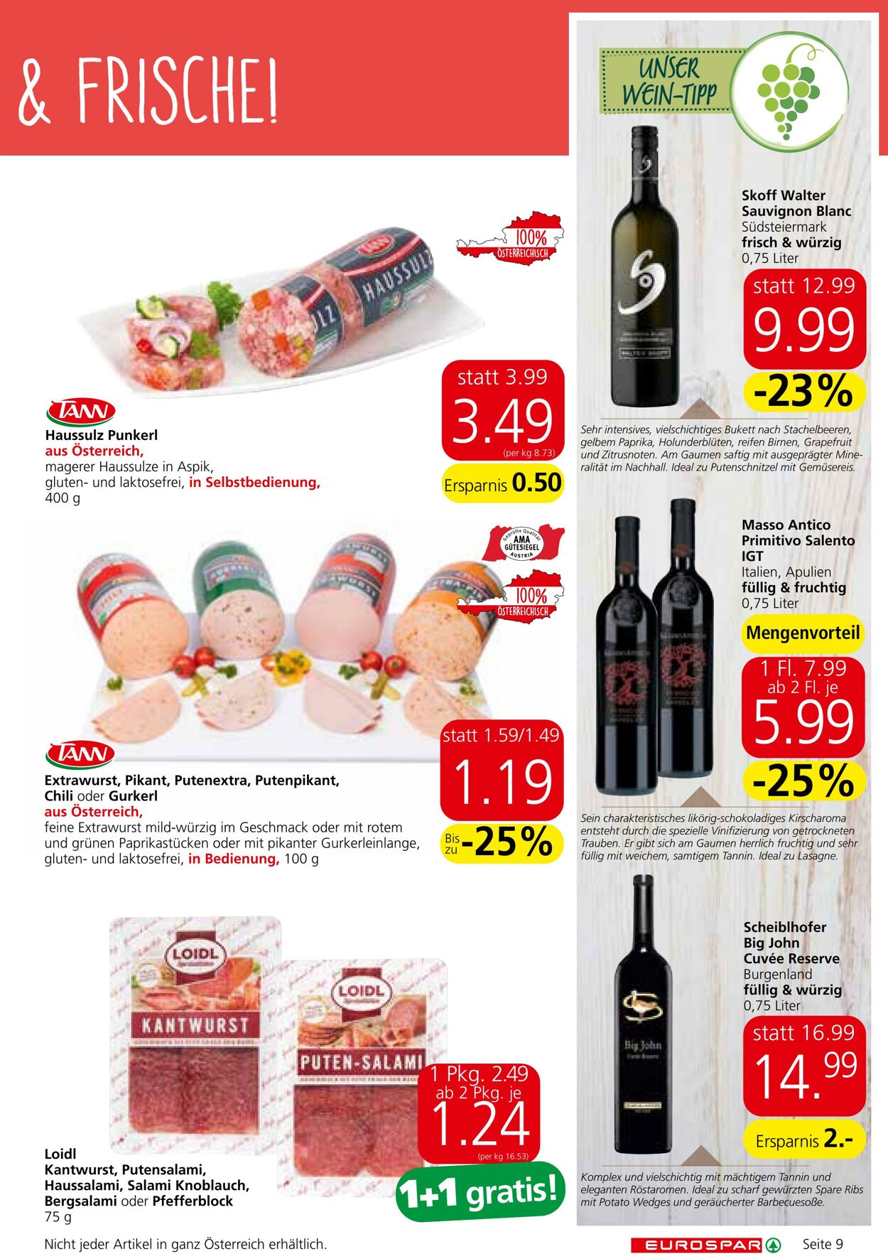 Prospekt Eurospar 18.04.2024 - 30.04.2024