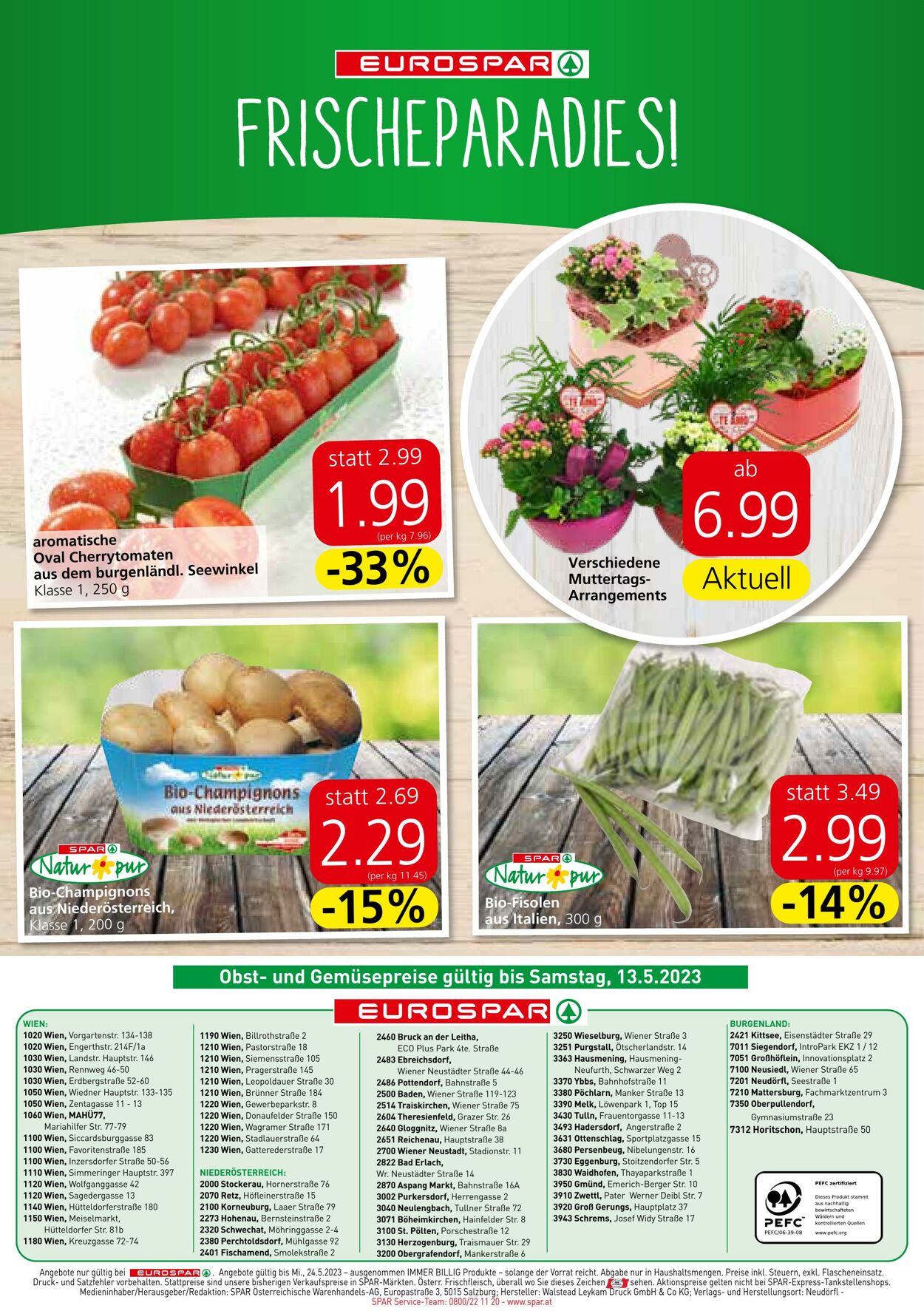 Prospekt Eurospar 11.05.2023 - 24.05.2023