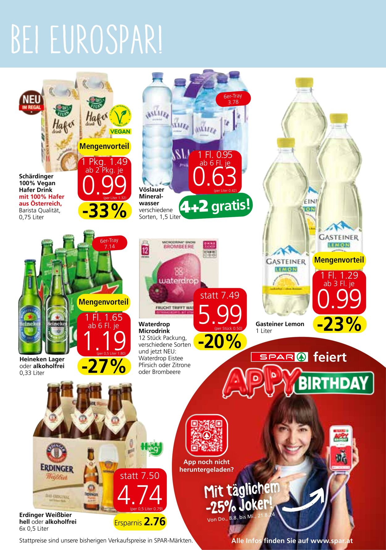 Prospekt Eurospar 08.08.2024 - 21.08.2024