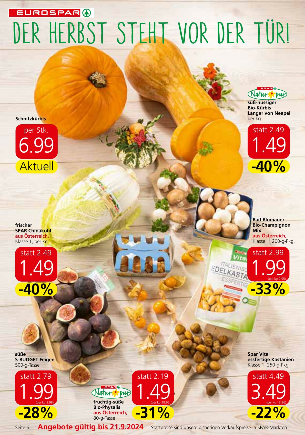 Prospekt Eurospar 19.09.2024 - 02.10.2024