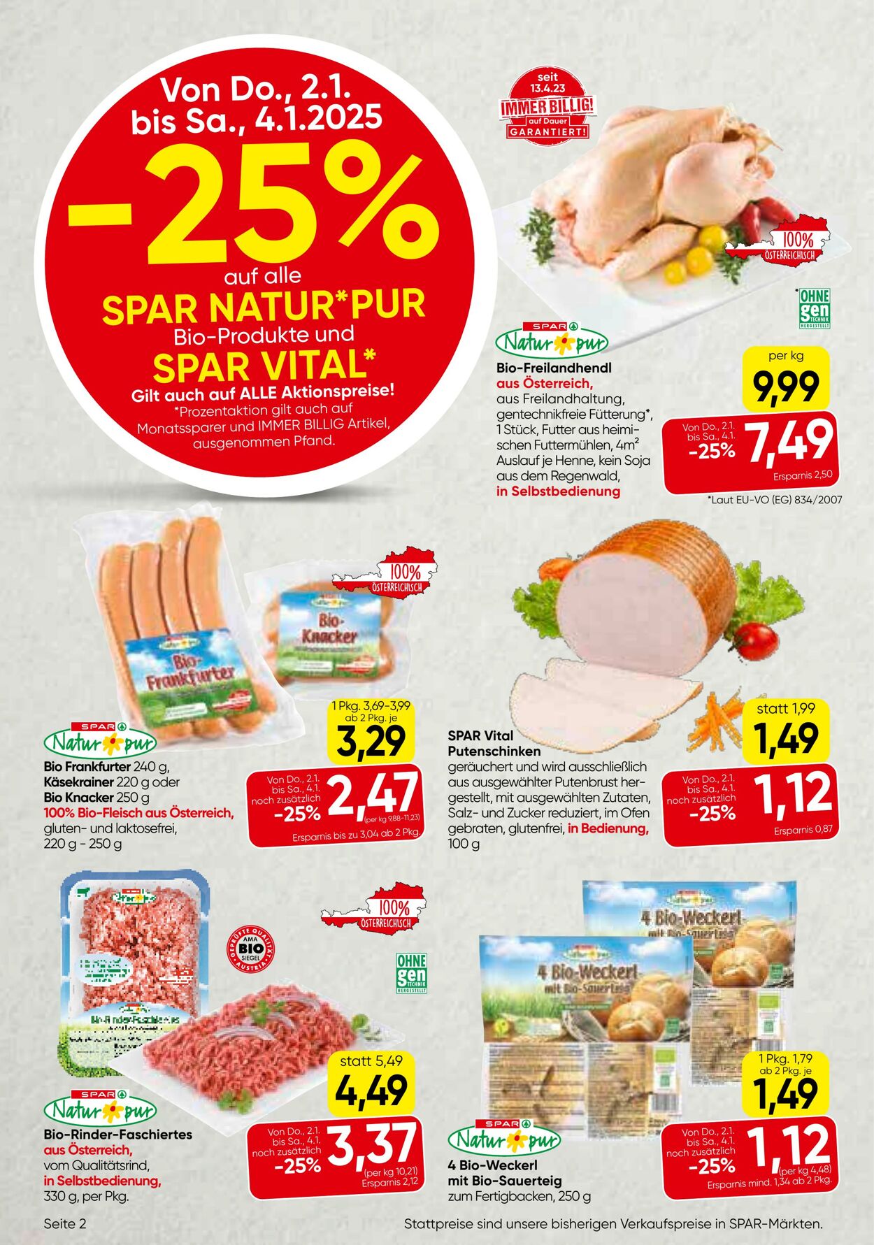 Prospekt Eurospar 02.01.2025 - 15.01.2025