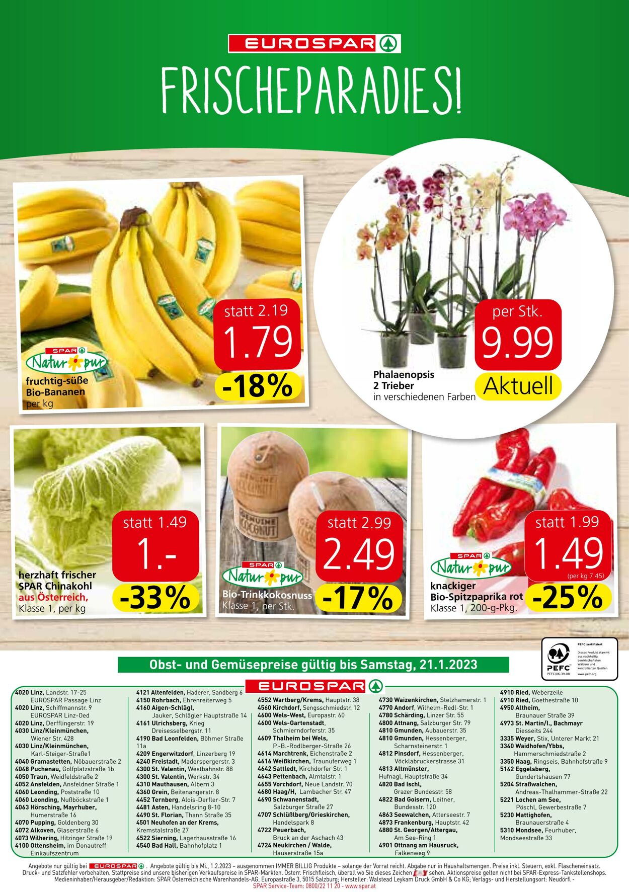 Prospekt Eurospar 19.01.2023 - 01.02.2023