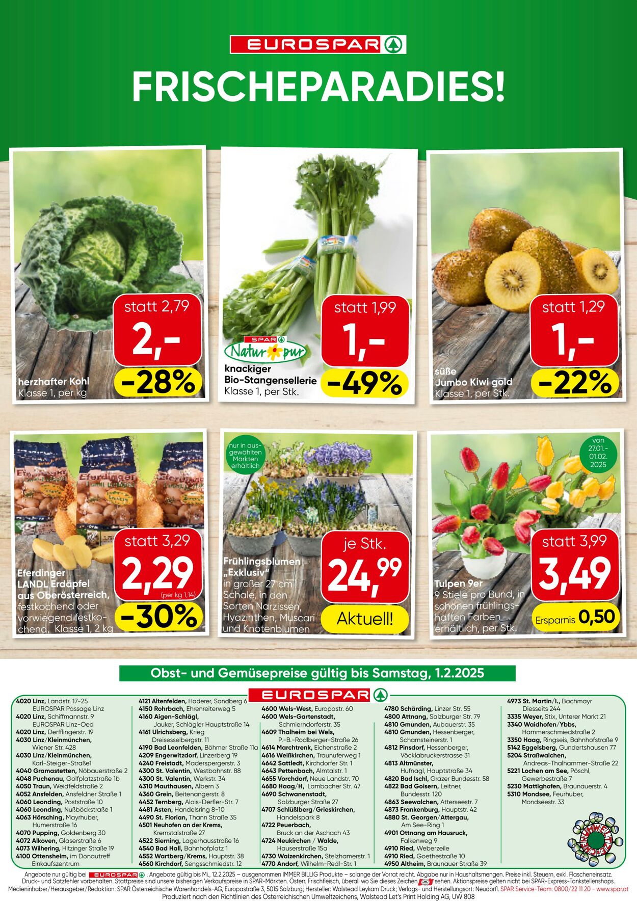 Prospekt Eurospar 30.01.2025 - 12.02.2025