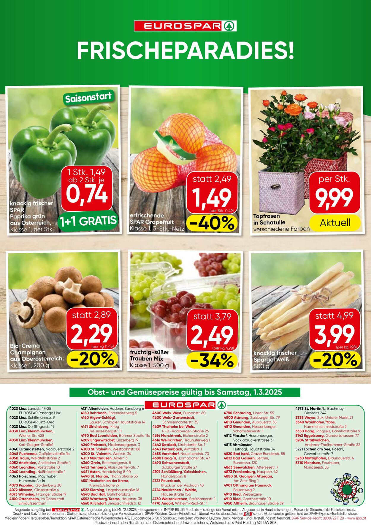 Prospekt Eurospar 27.02.2025 - 12.03.2025