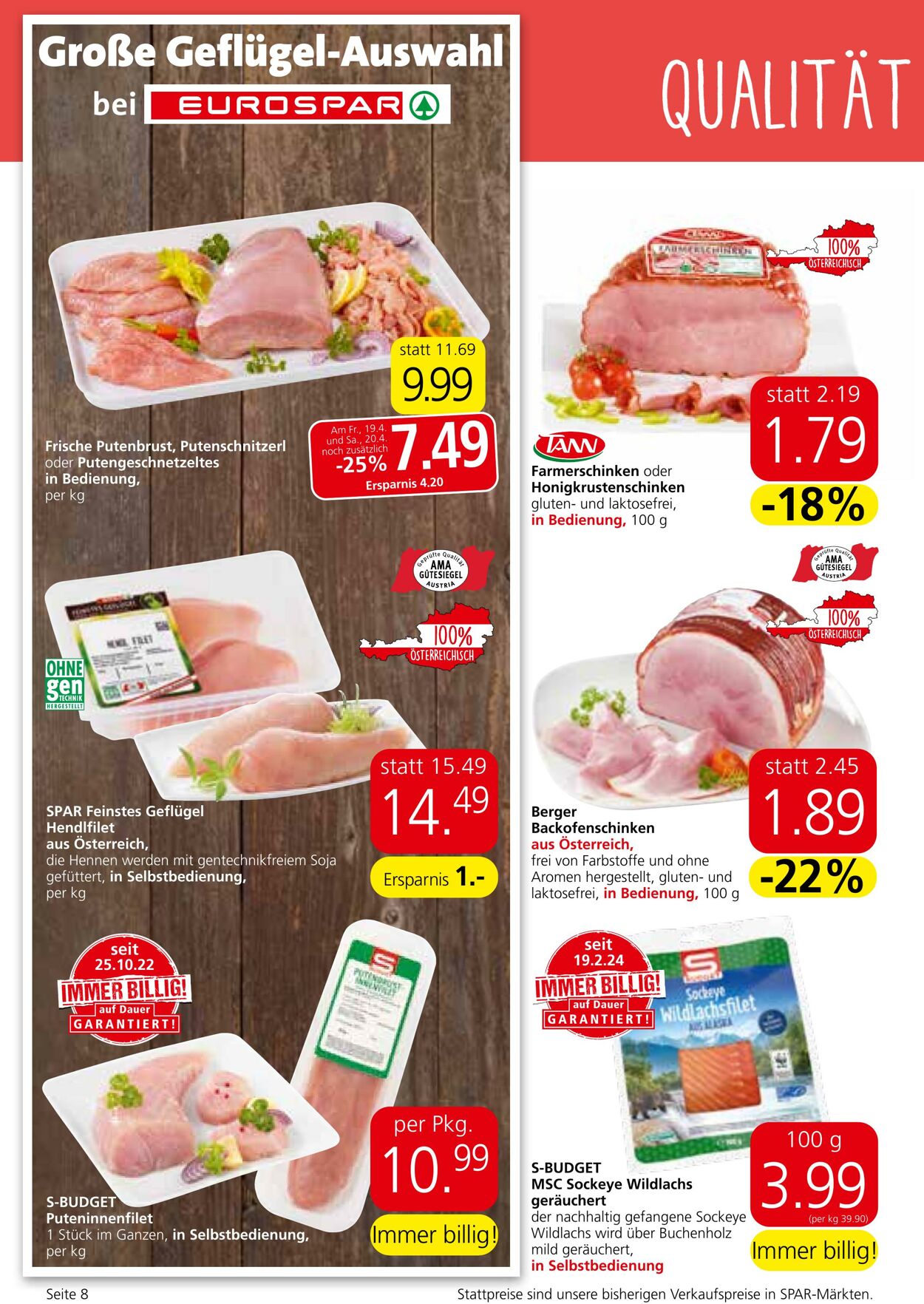 Prospekt Eurospar 18.04.2024 - 30.04.2024