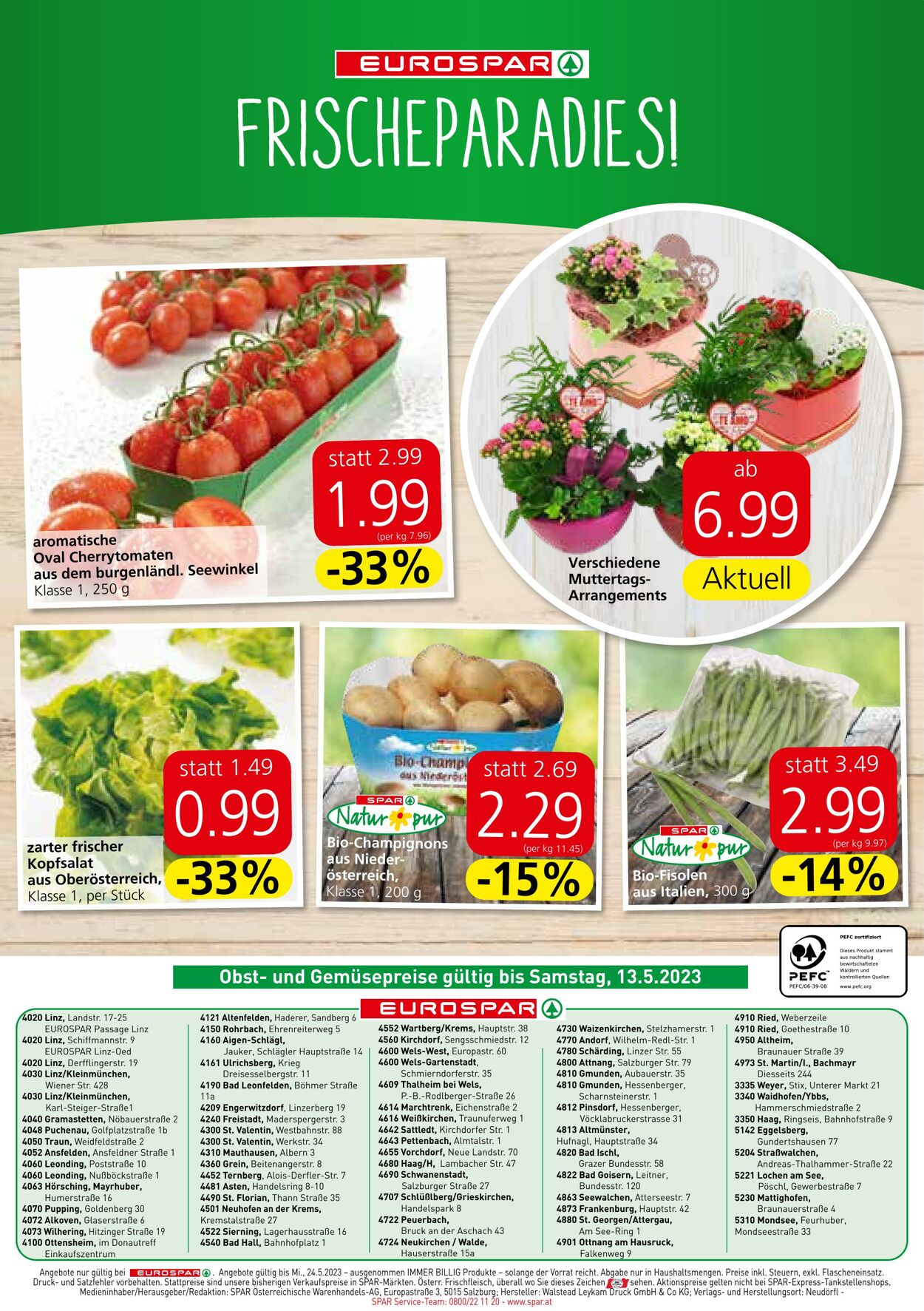 Prospekt Eurospar 11.05.2023 - 24.05.2023