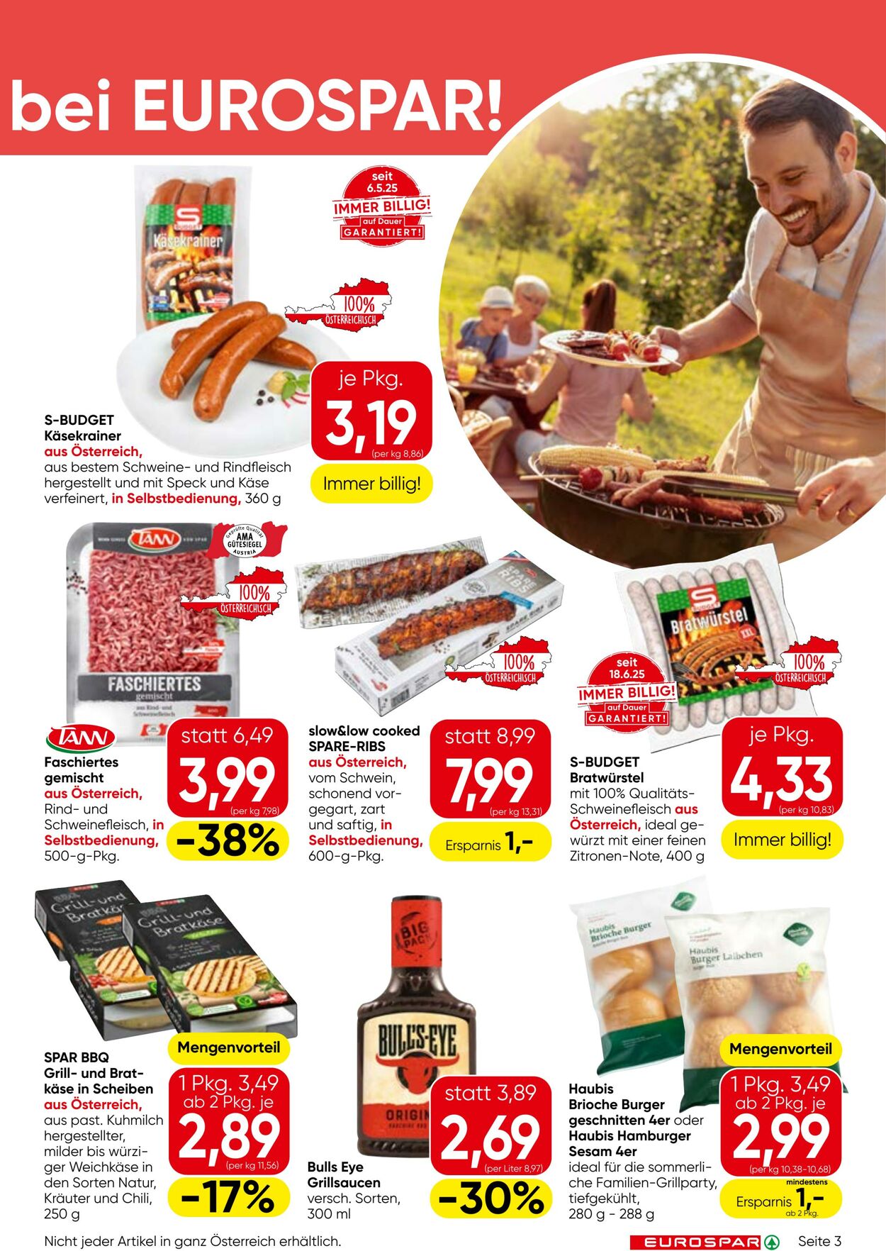 Prospekt Eurospar 17.07.2025 - 30.07.2025
