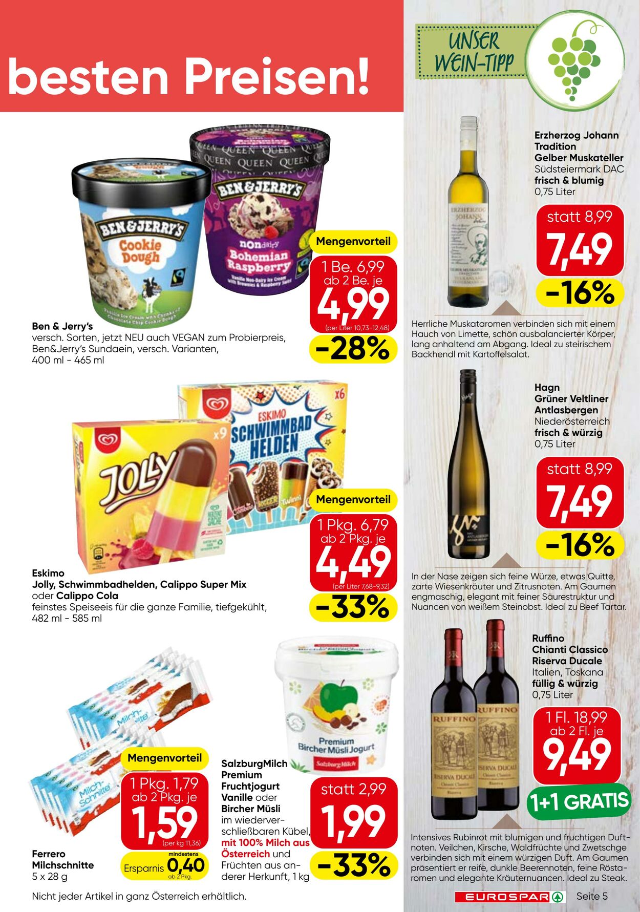 Prospekt Eurospar 17.07.2025 - 30.07.2025