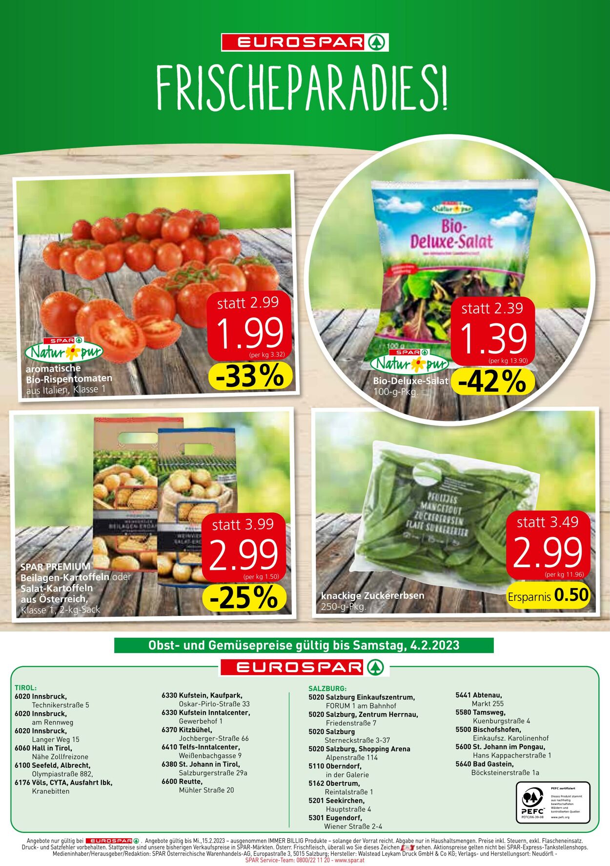 Prospekt Eurospar 02.02.2023 - 15.02.2023