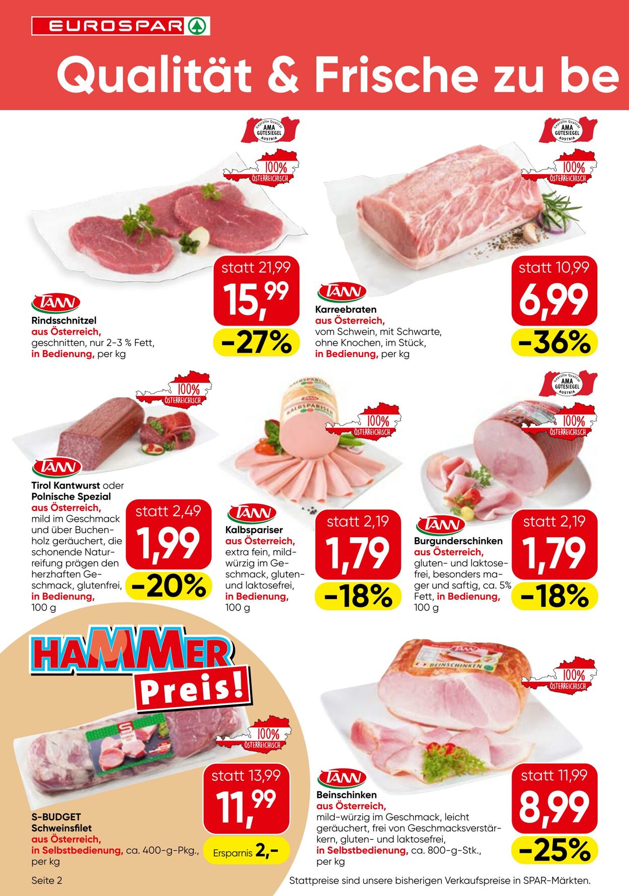 Prospekt Eurospar 13.03.2025 - 26.03.2025