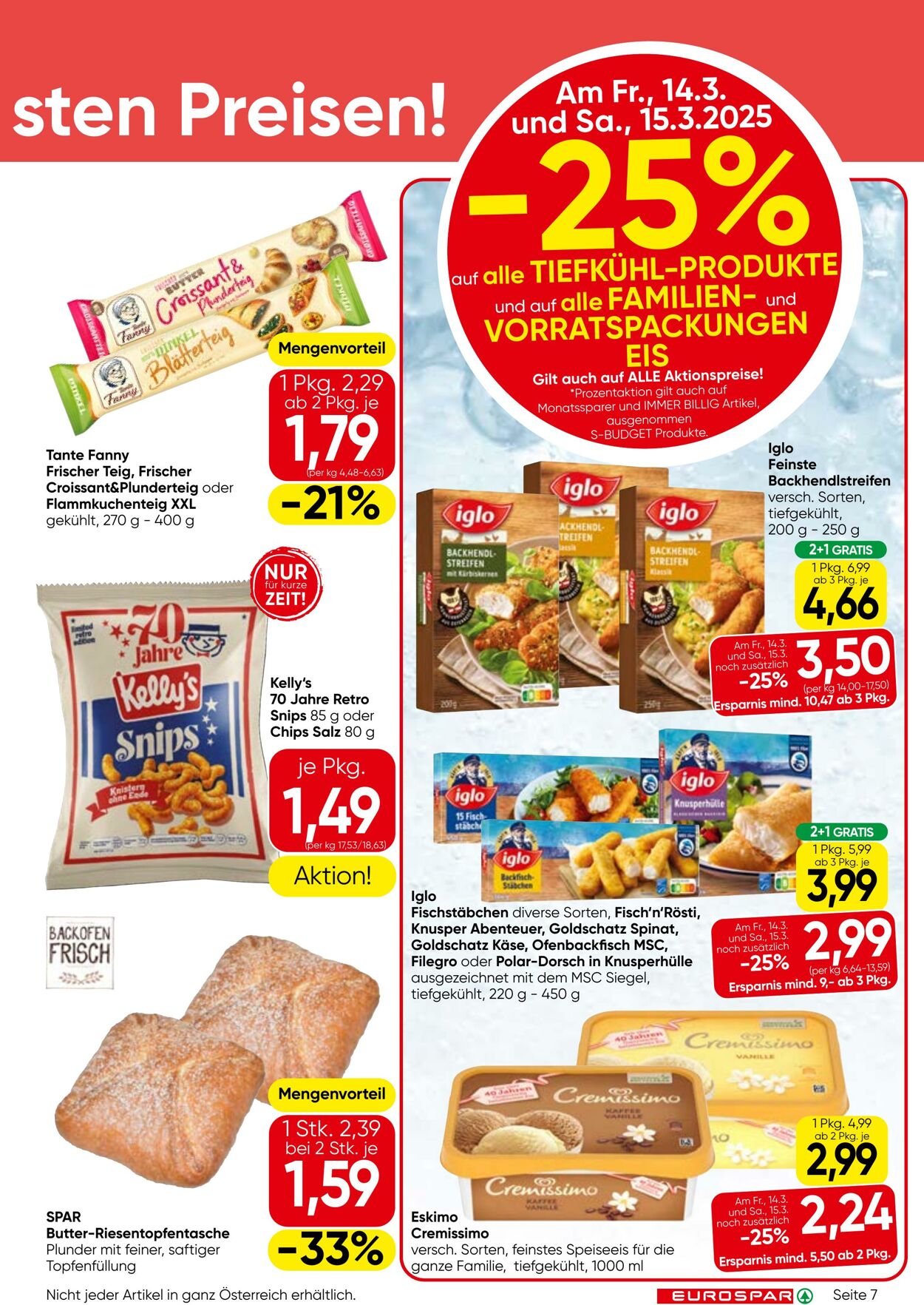 Prospekt Eurospar 13.03.2025 - 26.03.2025