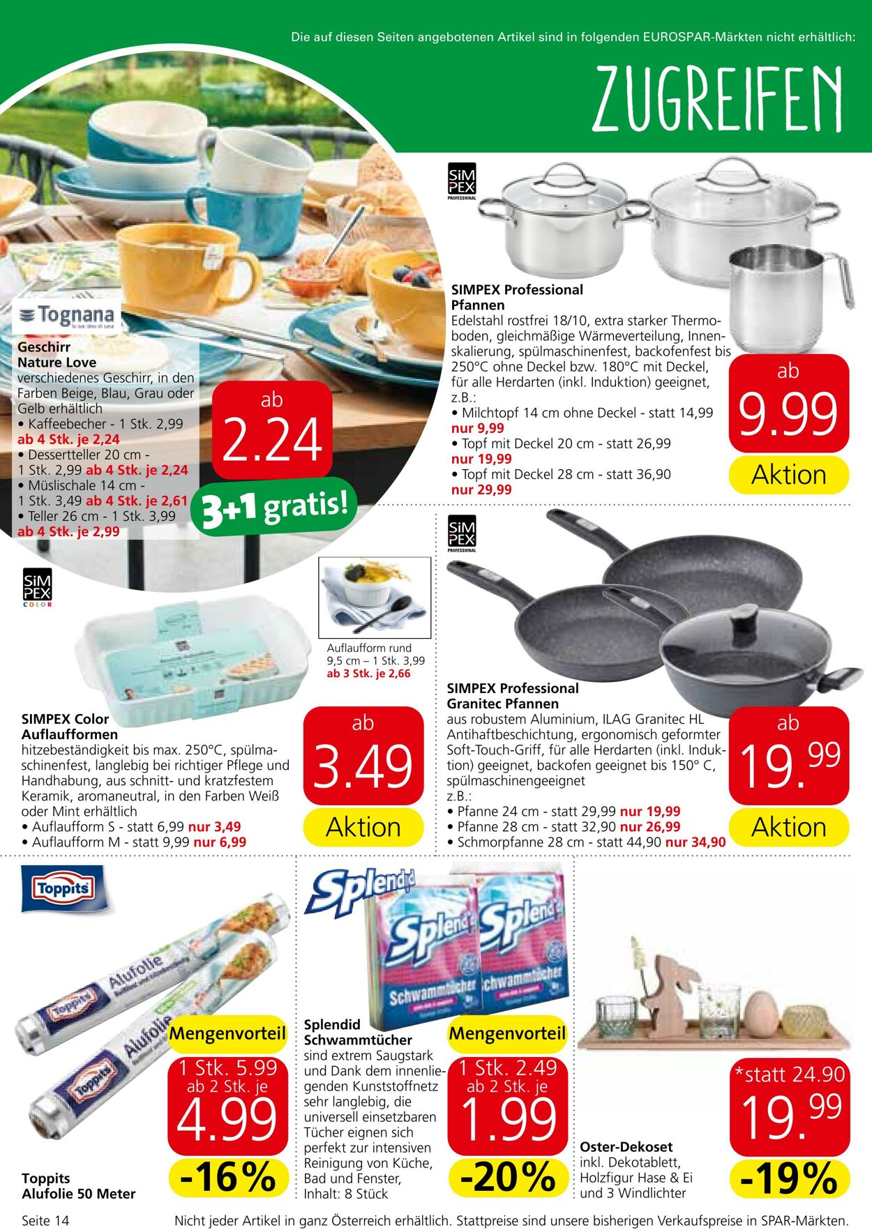 Prospekt Eurospar 21.03.2024 - 03.04.2024