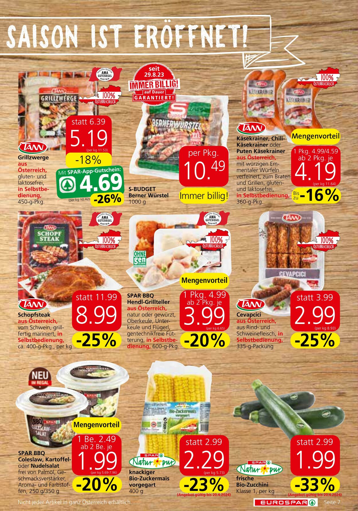 Prospekt Eurospar 18.04.2024 - 30.04.2024