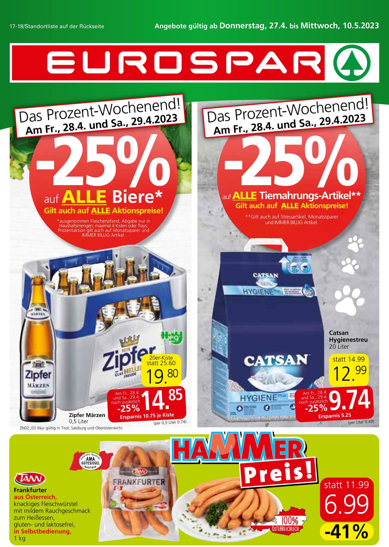 Prospekt Eurospar 27.04.2023 - 10.05.2023